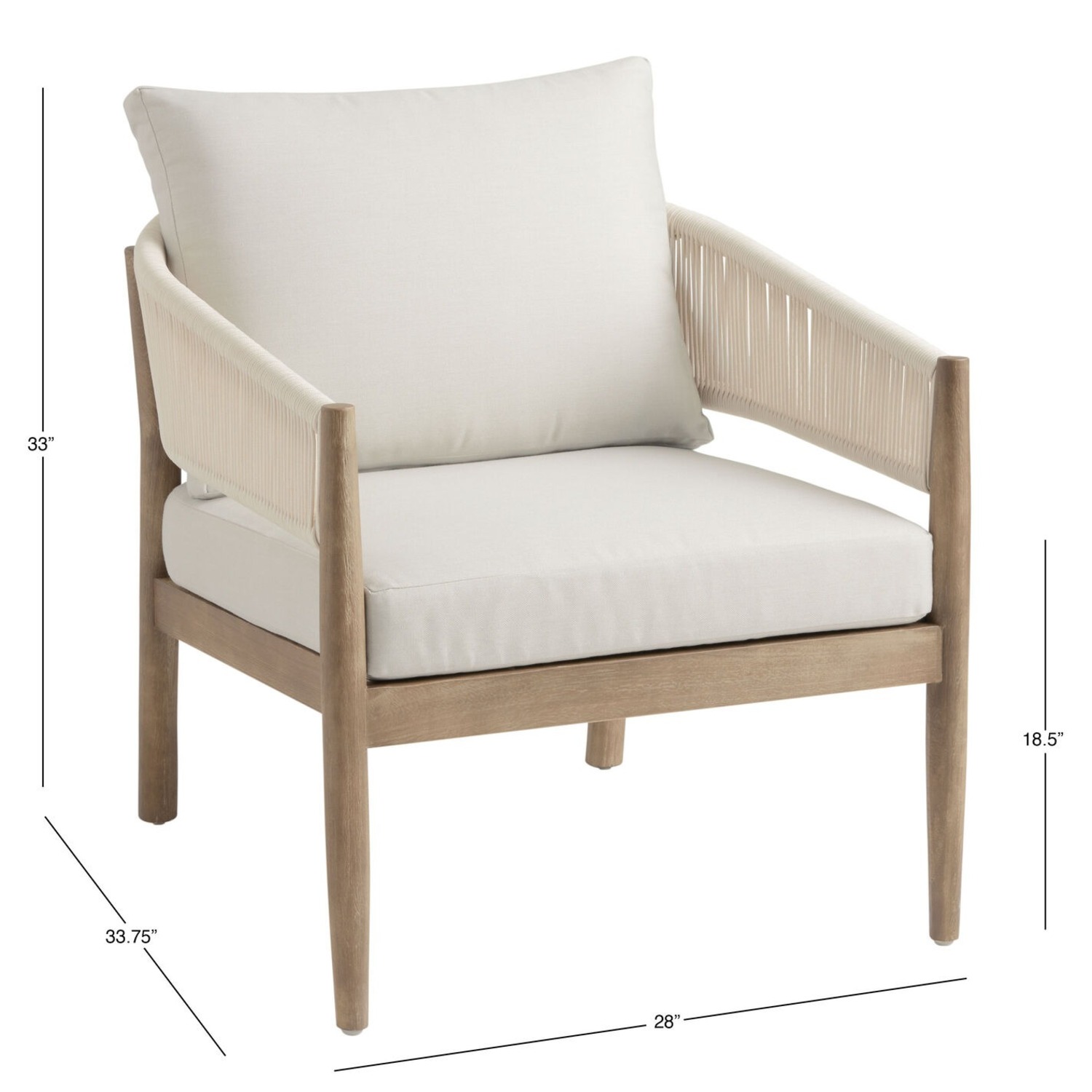 World Market Cabrillo Acacia Outdoor Armchair - image-6
