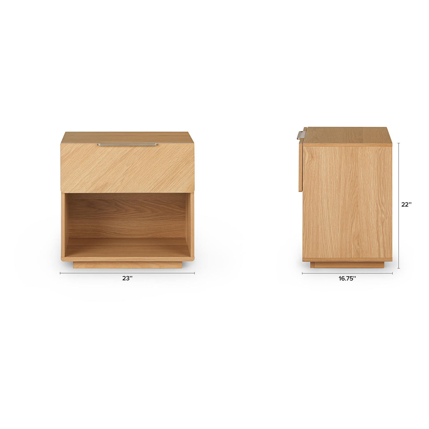 Article Nera Oak 1 Drawer Night Stand  - image-7