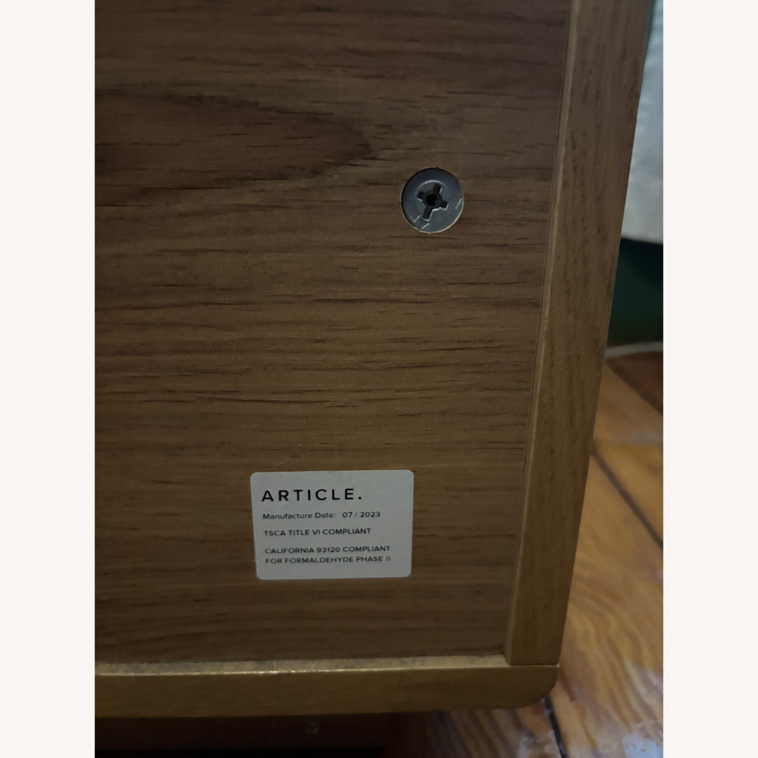 Article Nera Oak 1 Drawer Night Stand  - image-4