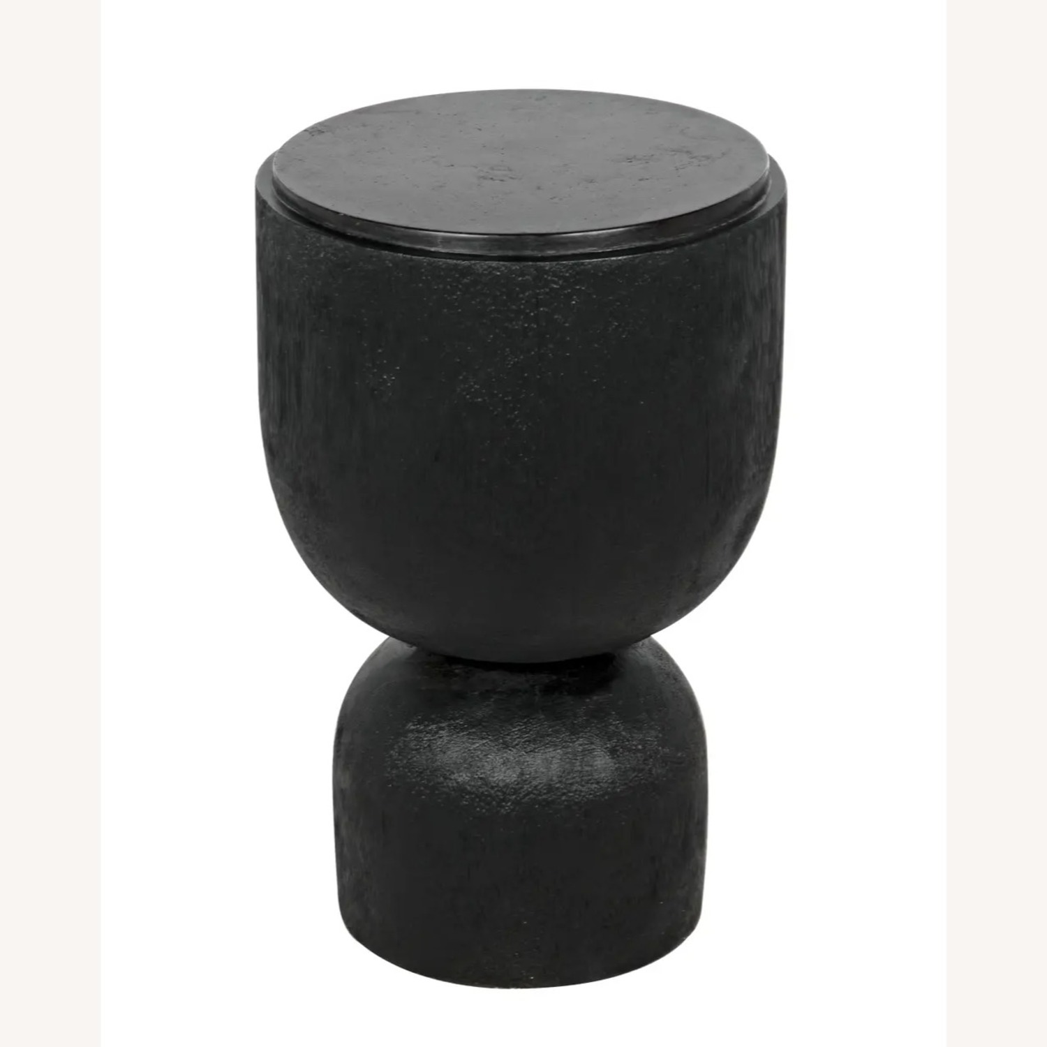Noir Large Kudoro Side Table with Black Marble Top - image-8