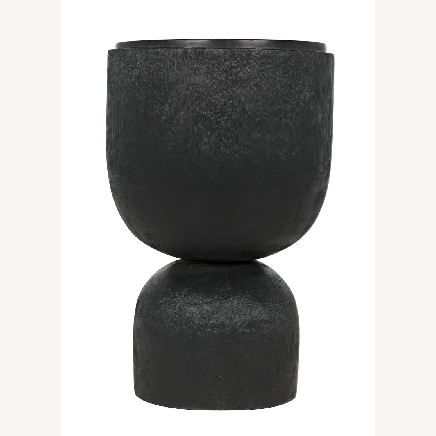 Noir Large Kudoro Side Table with Black Marble Top - image-1