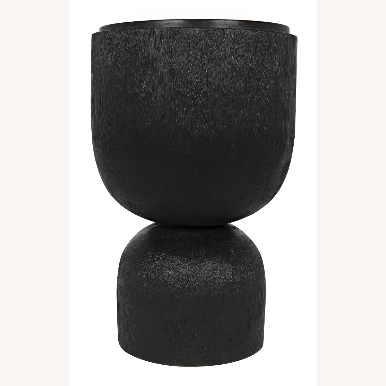 Noir Large Kudoro Side Table with Black Marble Top - image-4
