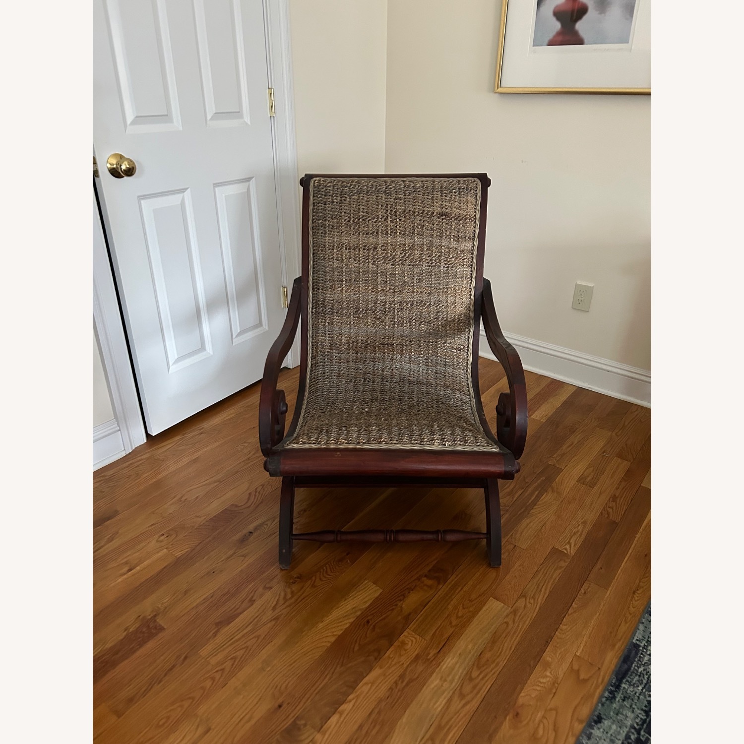 Z Gallerie Wood Sleigh Chair - image-1