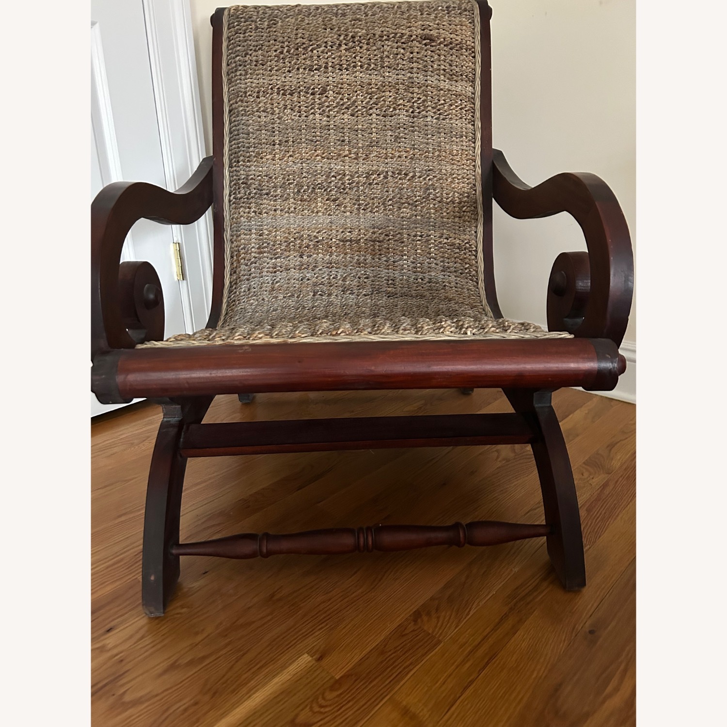 Z Gallerie Wood Sleigh Chair - image-2