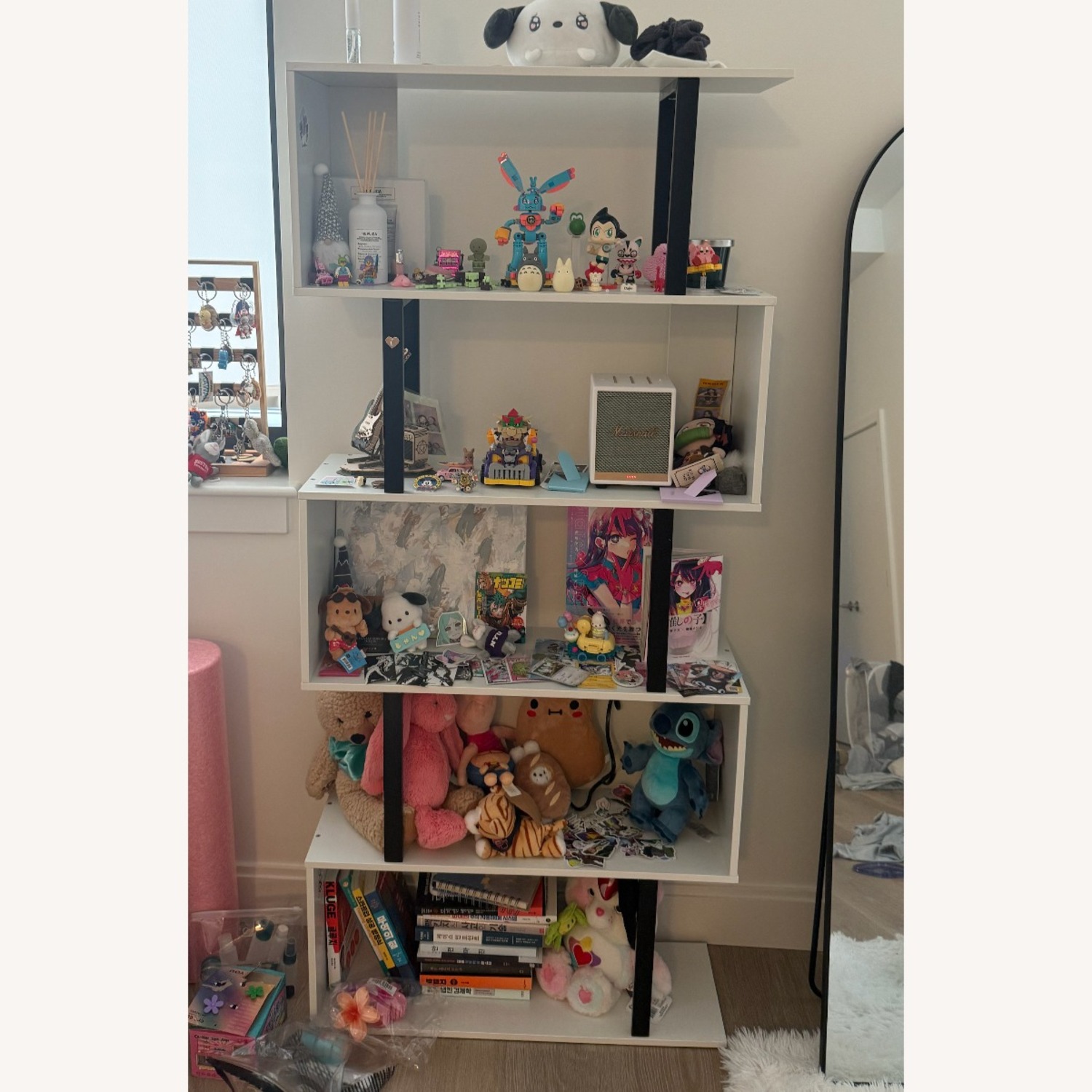 Dextrus 5-Tier S-Shaped Bookshelf - image-1