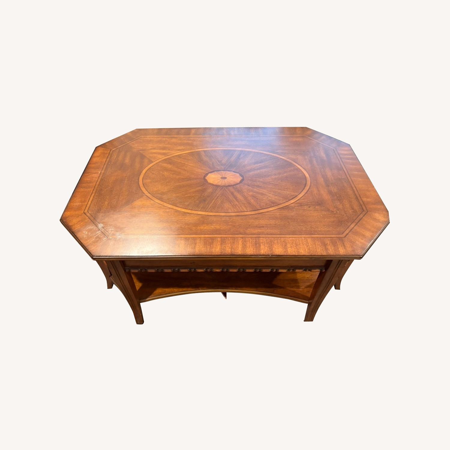 Raymour & Flanigan Dark Brown Coffee Table - image-0
