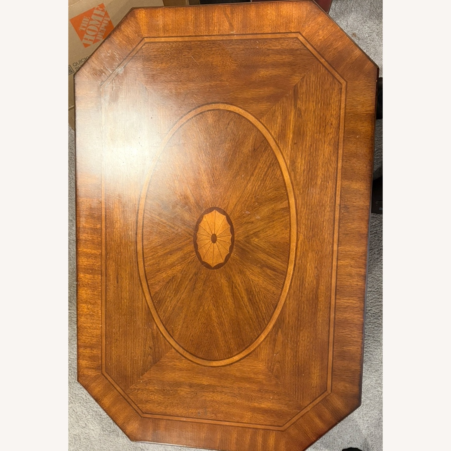 Raymour & Flanigan Dark Brown Coffee Table - image-7