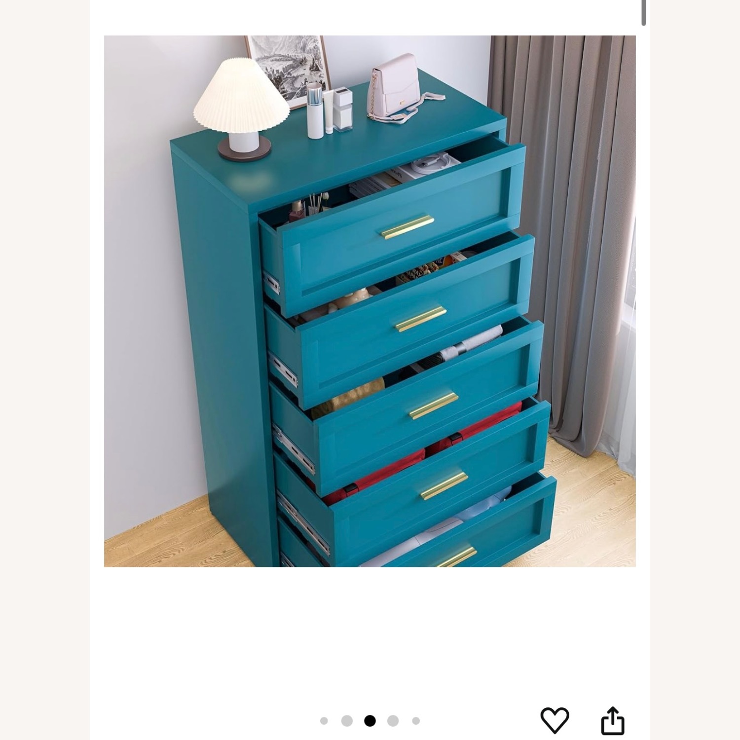 blue metal dresser The Lambeth | Metal Locker Drawers | Navy main image 1