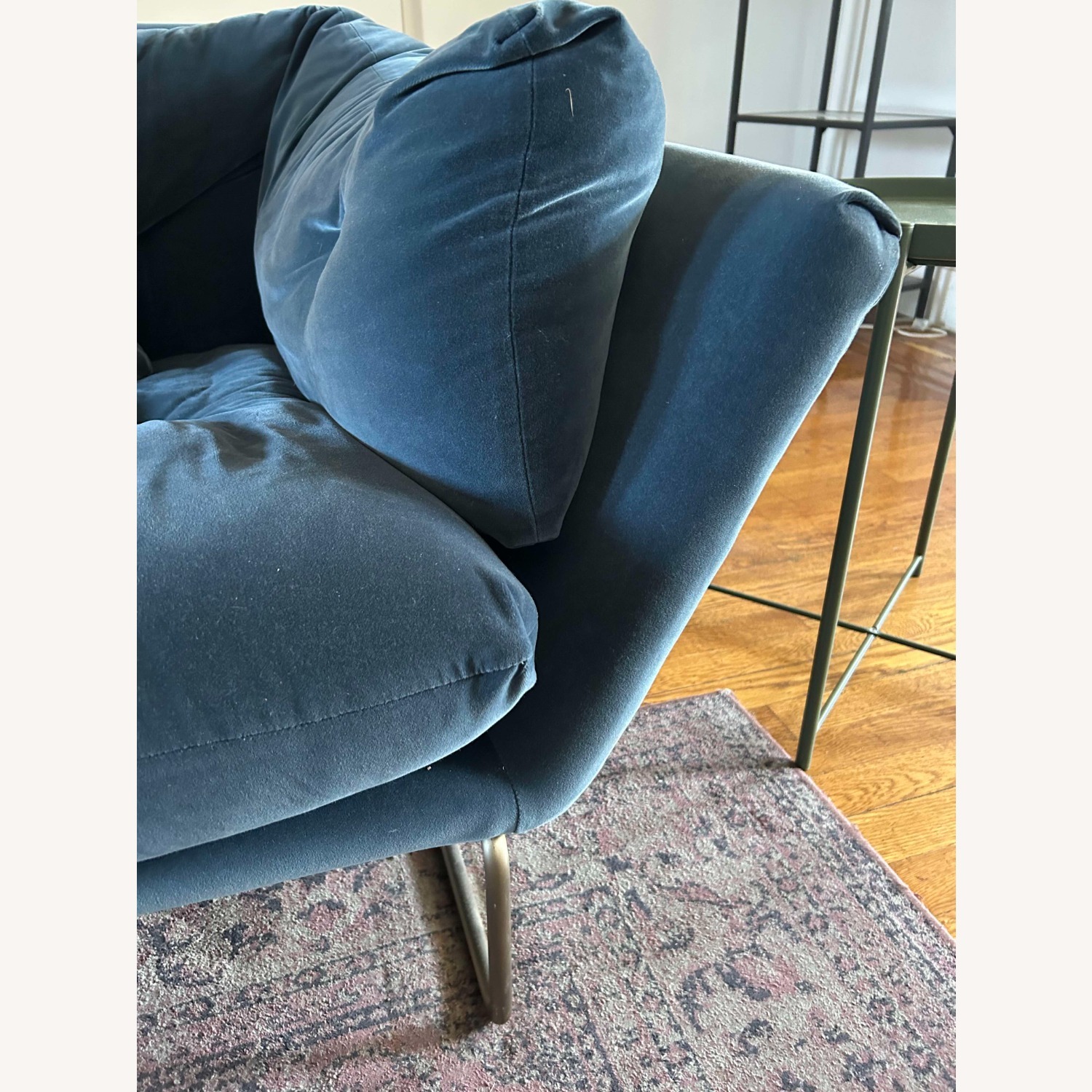 Saba New York Suite Sectional in Blue Velvet - image-7
