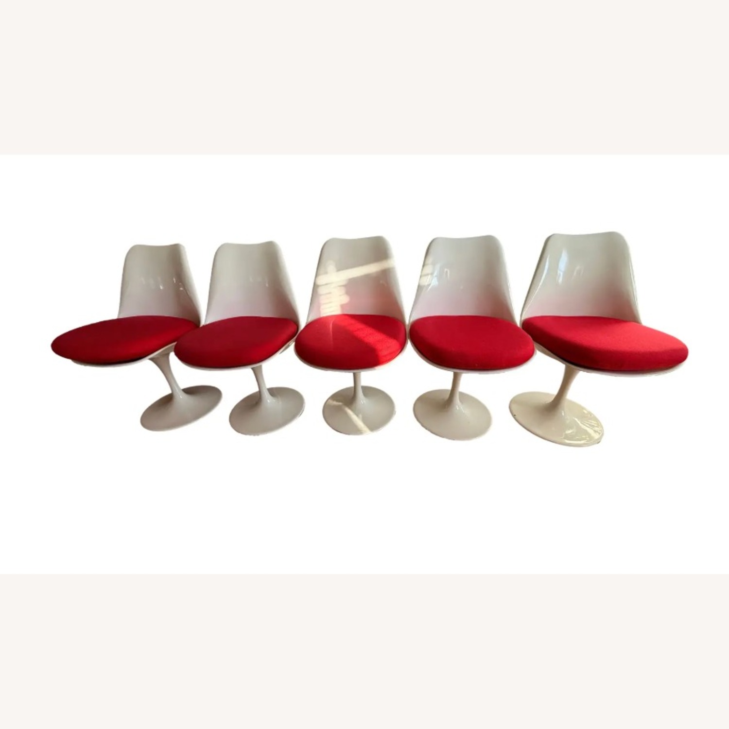 1970s Set of 5 Tulip Chairs by Rudi Bonzanini - image-1