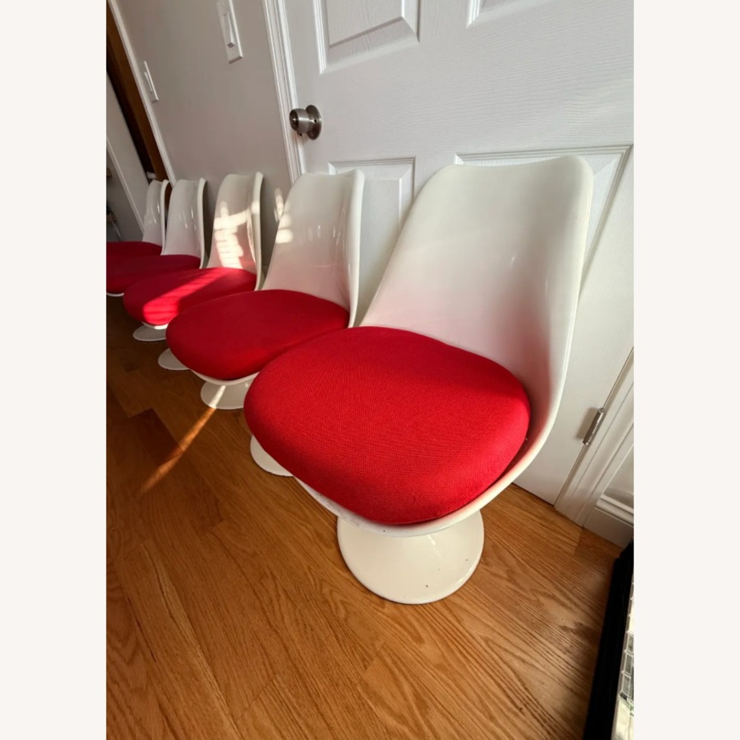 1970s Set of 5 Tulip Chairs by Rudi Bonzanini - image-2