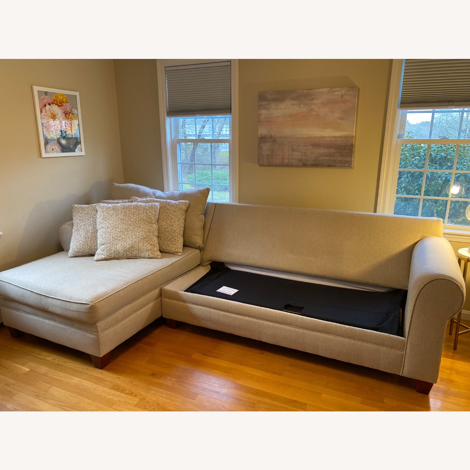 Bob’s Discount Furniture Laurel Chaise and Sleeper Sofa - image-3