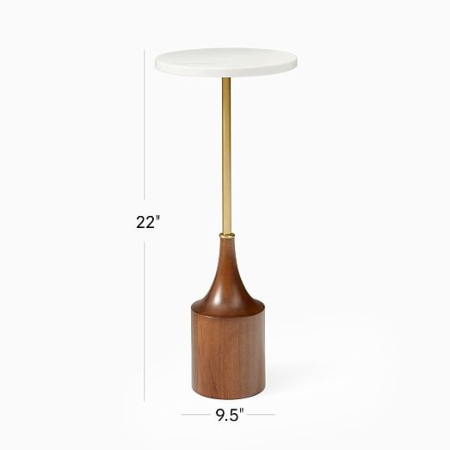 West Elm Hudson Drink Table 9.5` - image-4