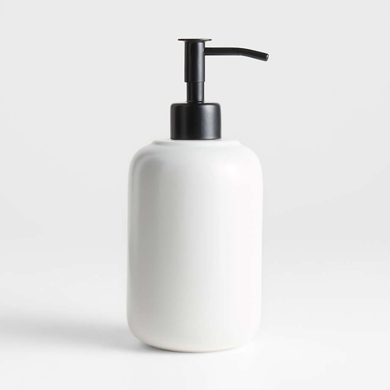 Crate & Barrel Chet Ceramic Soap Dispenser 3-Set - image-1