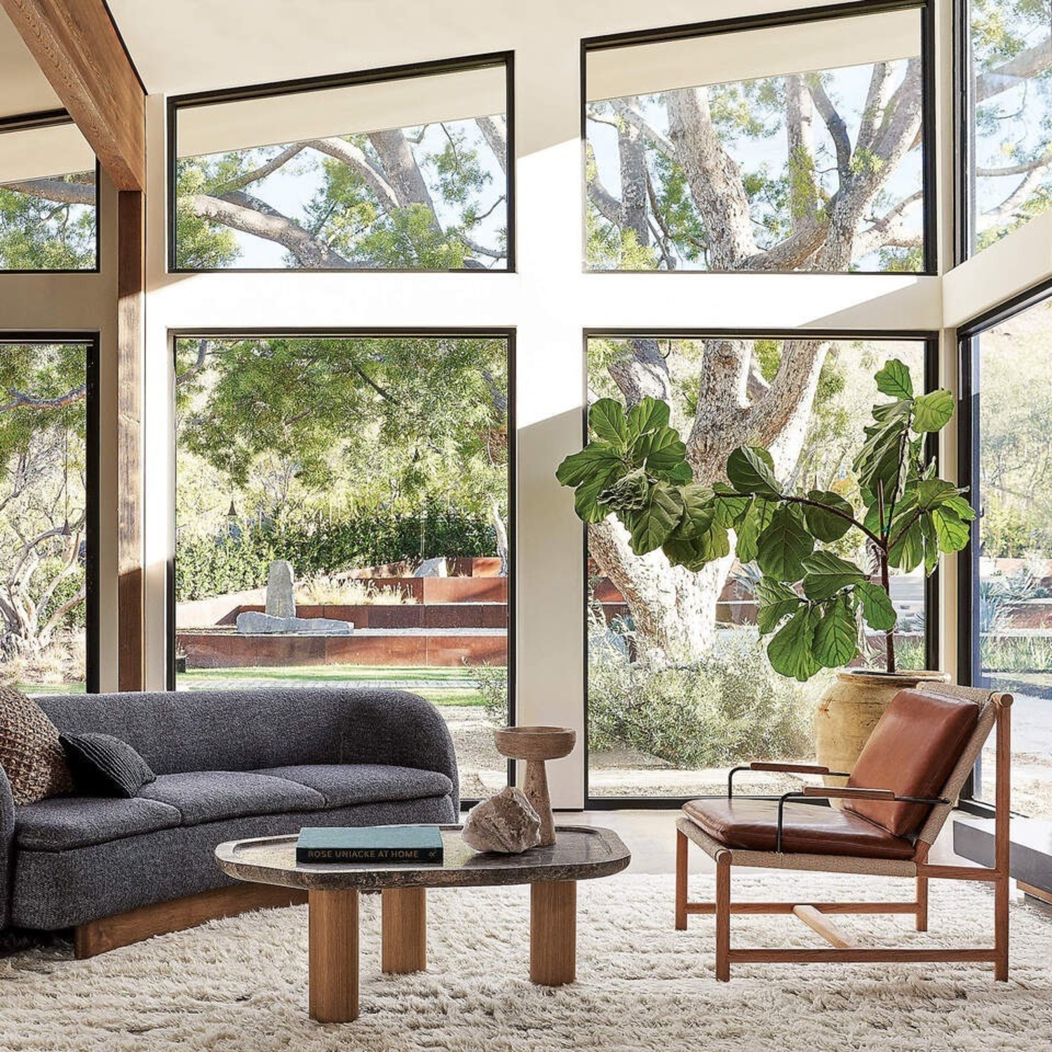 CB2 Monte Black Jute Pillow - image-6