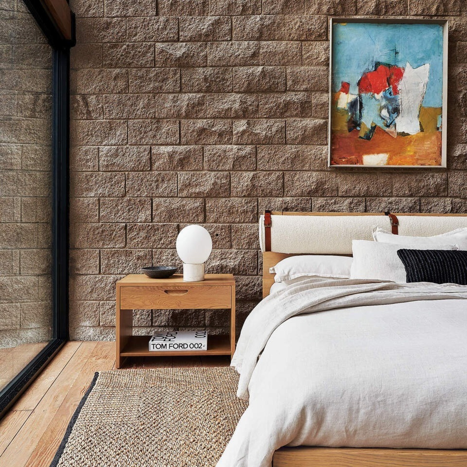 CB2 Monte Black Jute Pillow - image-5