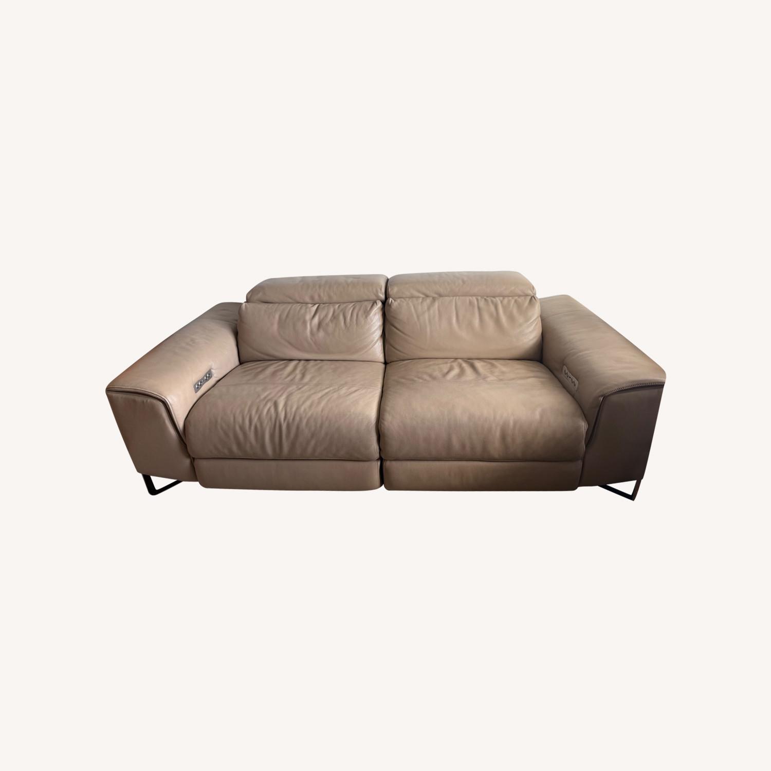 Scan Design Recliner Leather Sofa - image-0