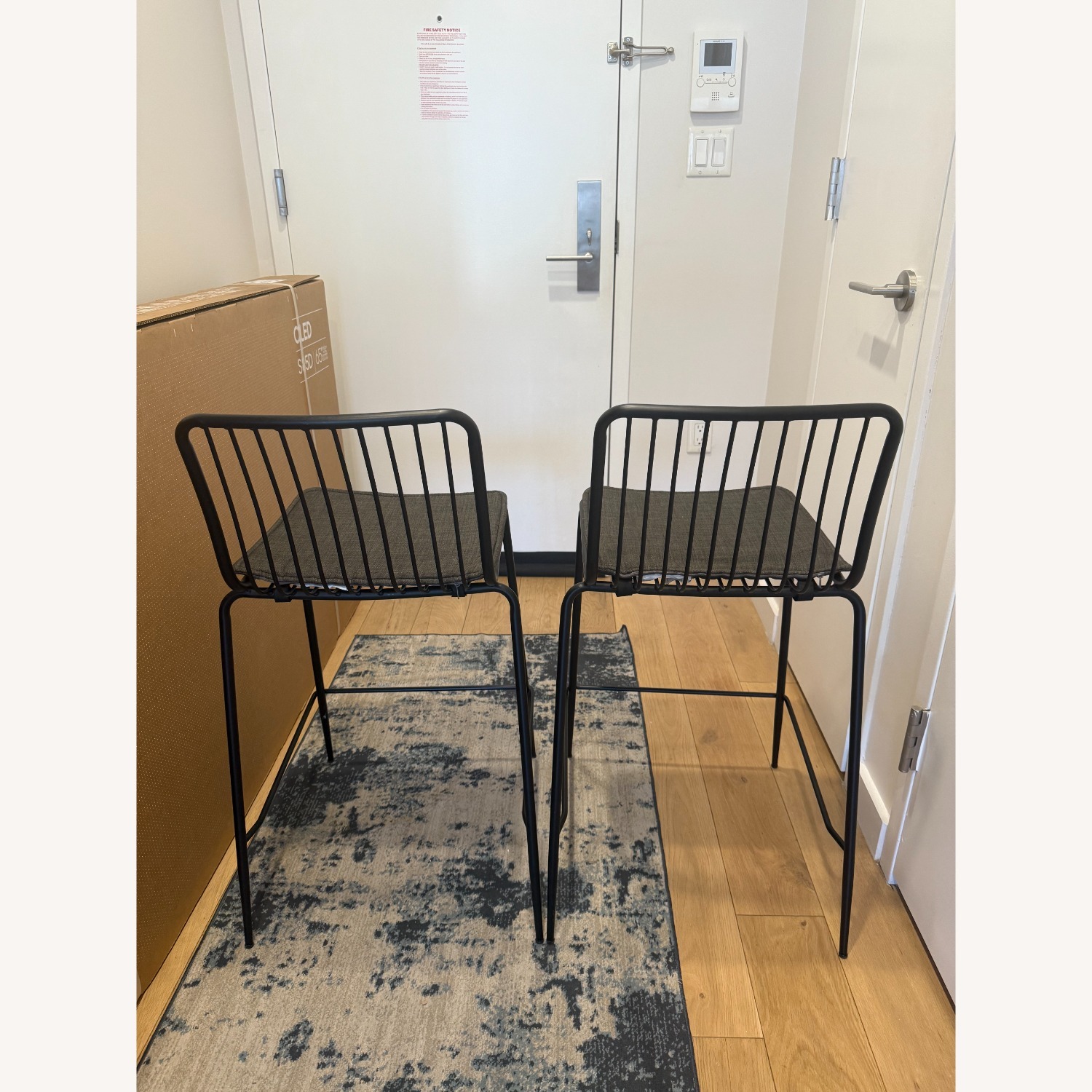 Set of 2 Threshold Counter Height Bar Stools - image-3