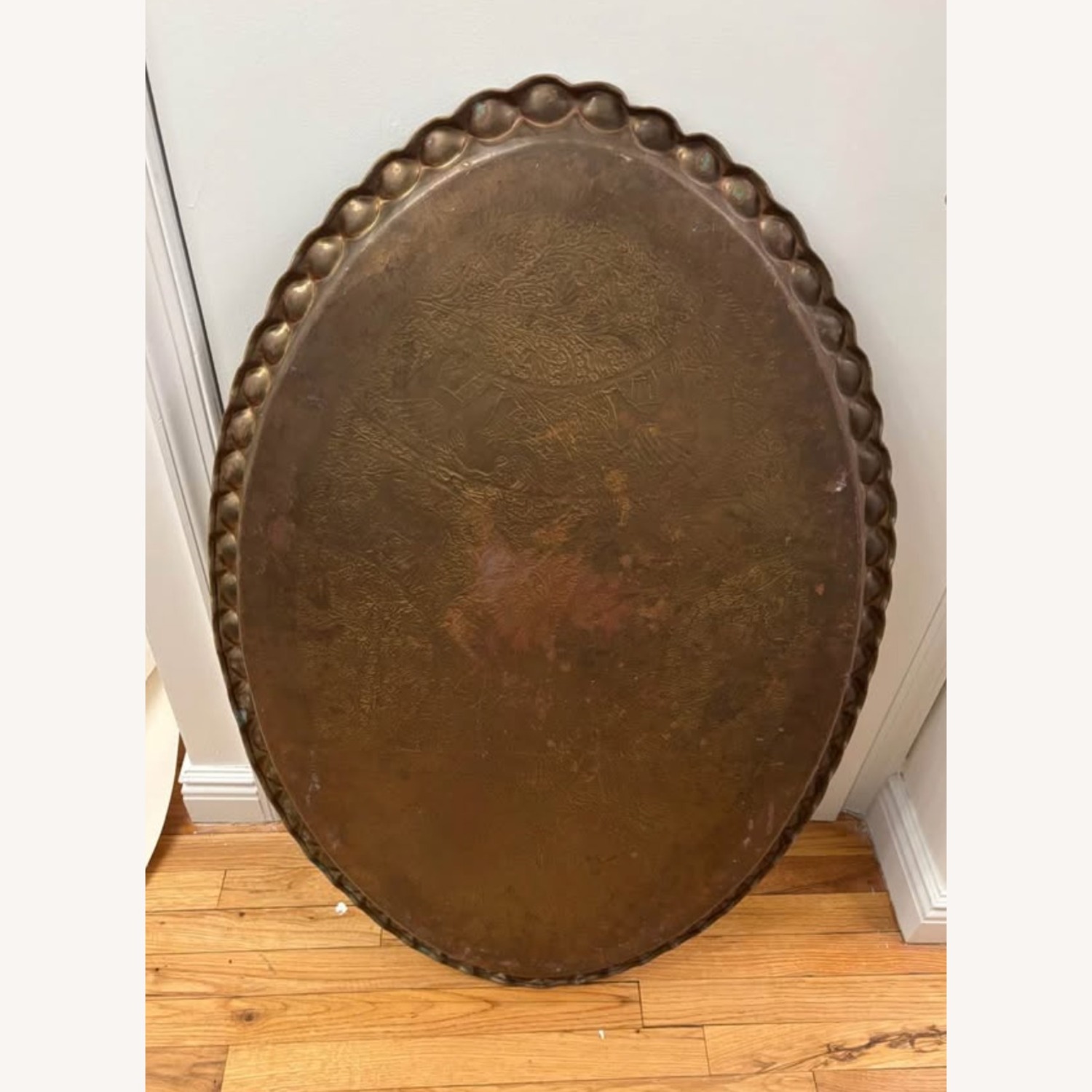 Vintage Brass Tray/Table Top - image-4