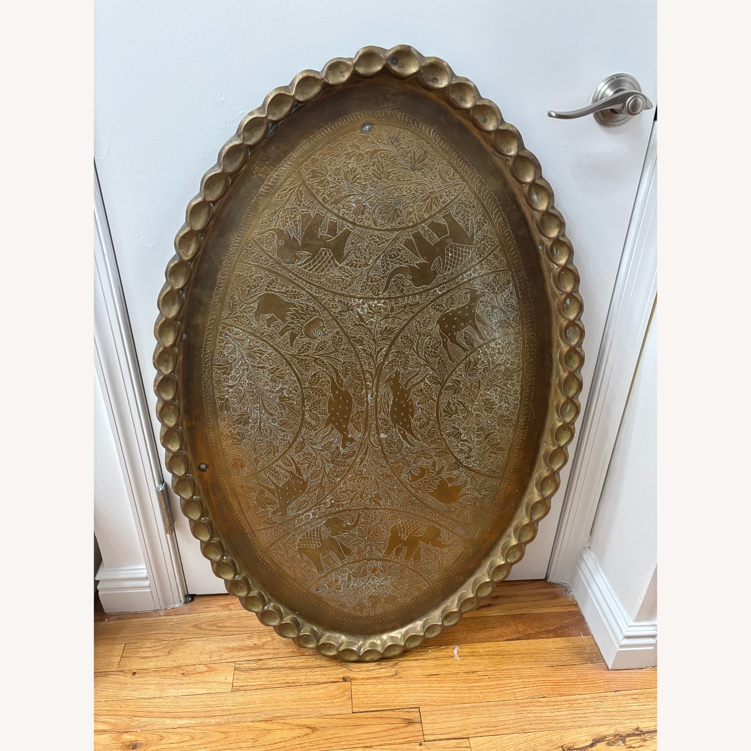 Vintage Brass Tray/Table Top - image-1