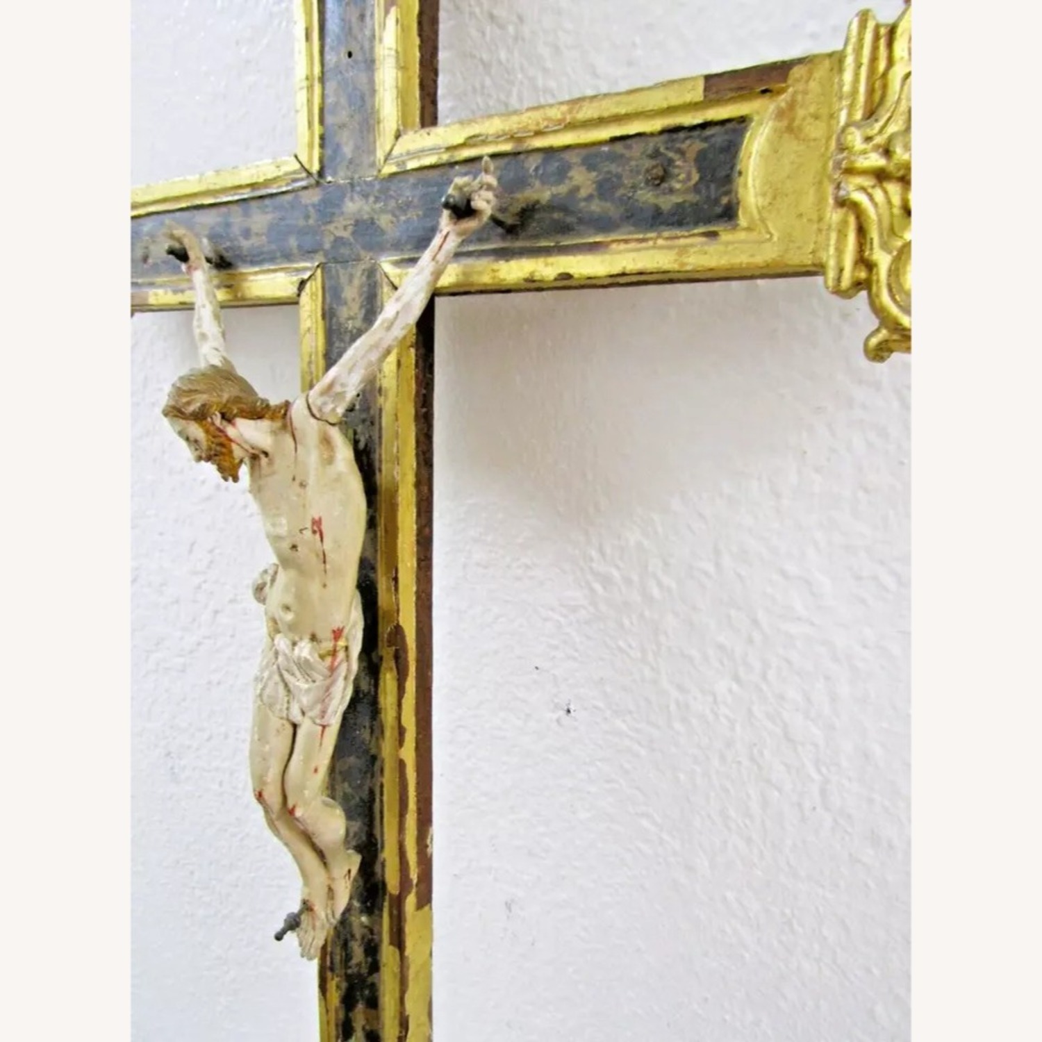 Corpus Christi Crucifix 24k Gold Leaf - image-7
