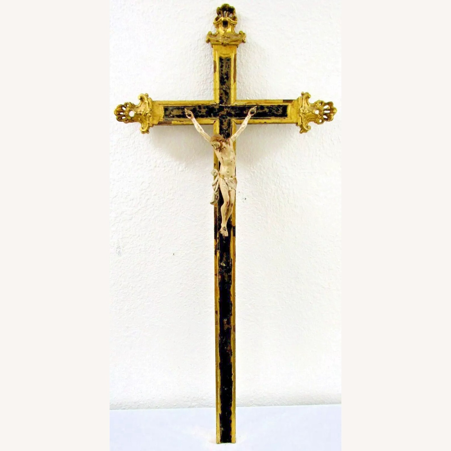 Corpus Christi Crucifix 24k Gold Leaf - image-1