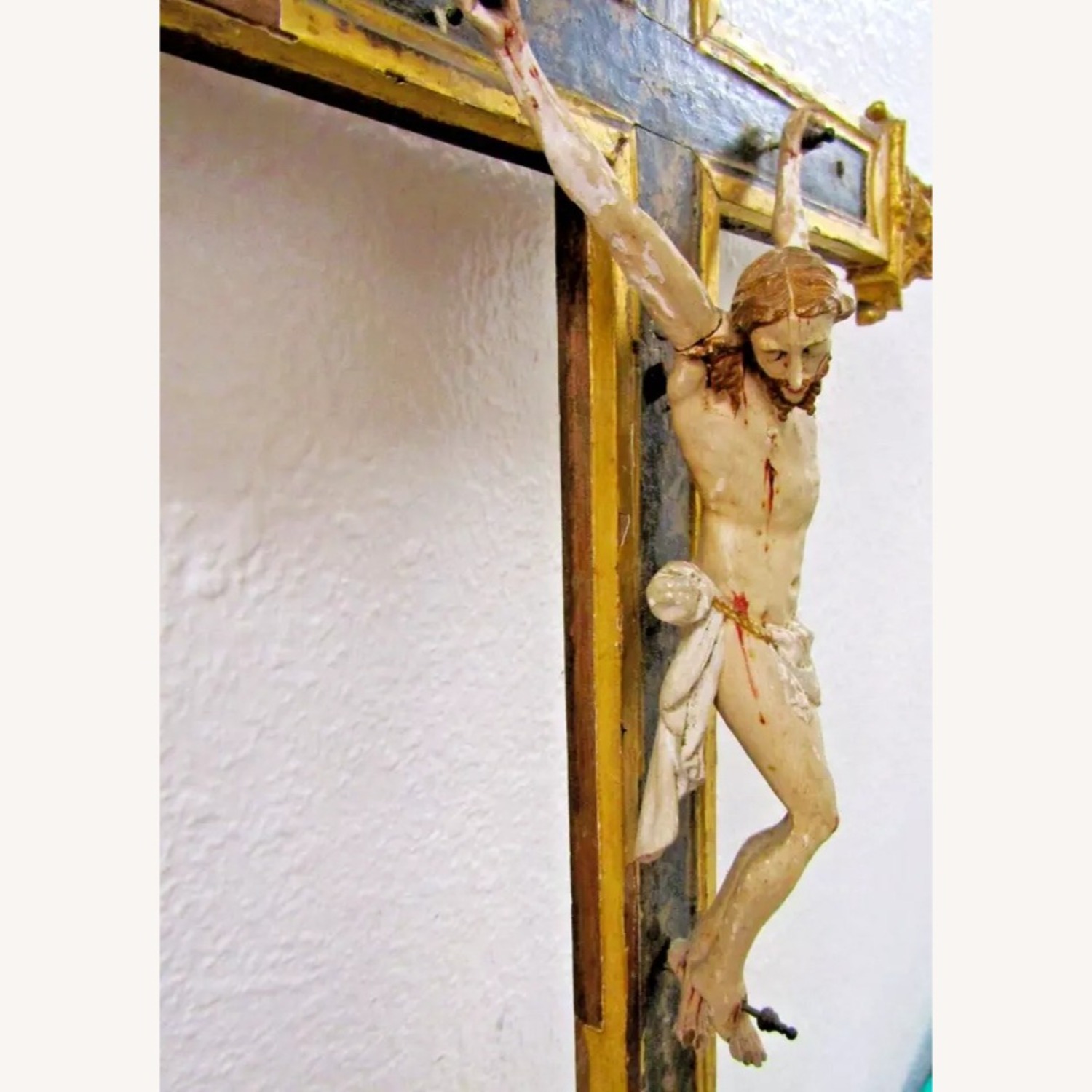 Corpus Christi Crucifix 24k Gold Leaf - image-8