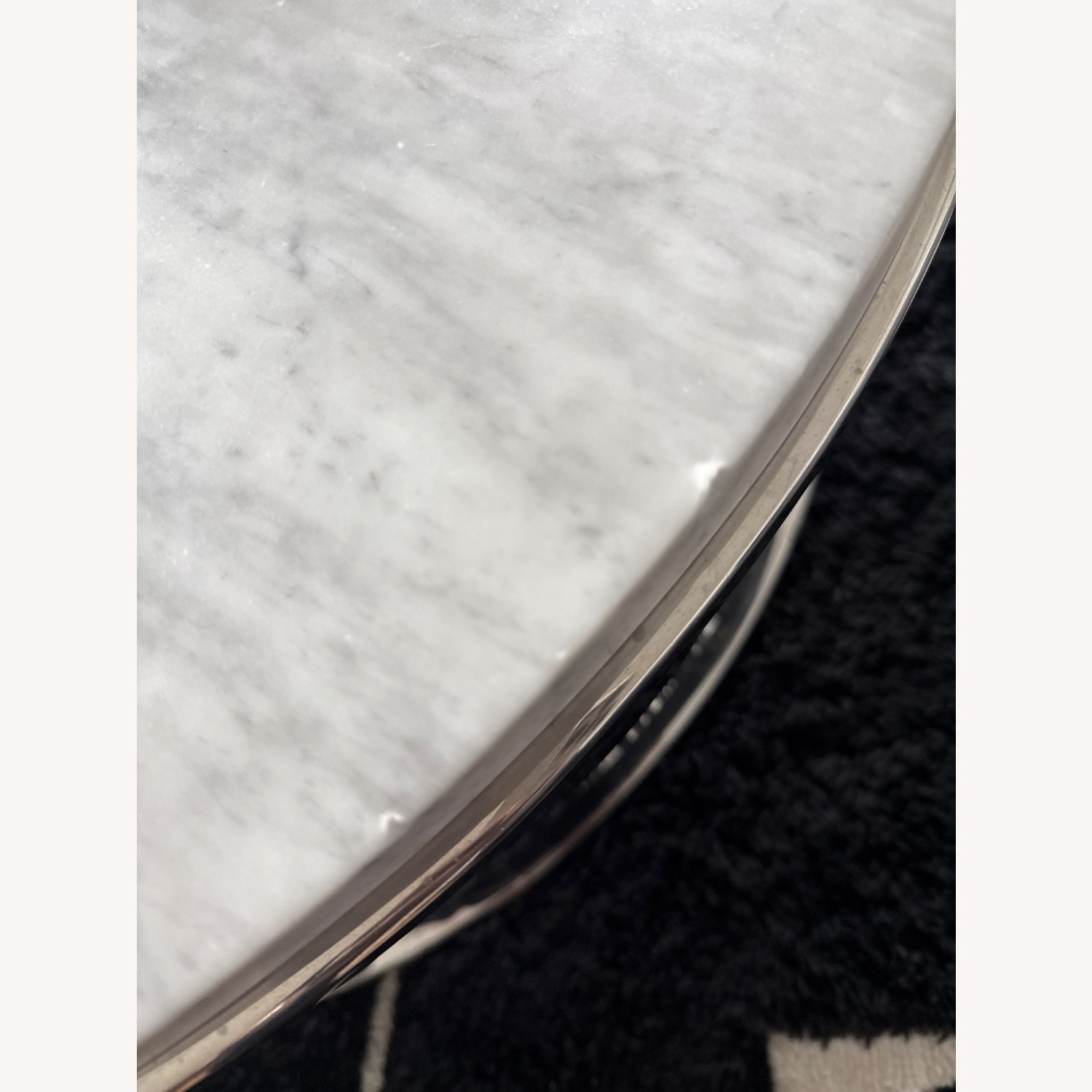 Restoration Hardware Nicholas Round Italian Marble Coffee Table - image-4