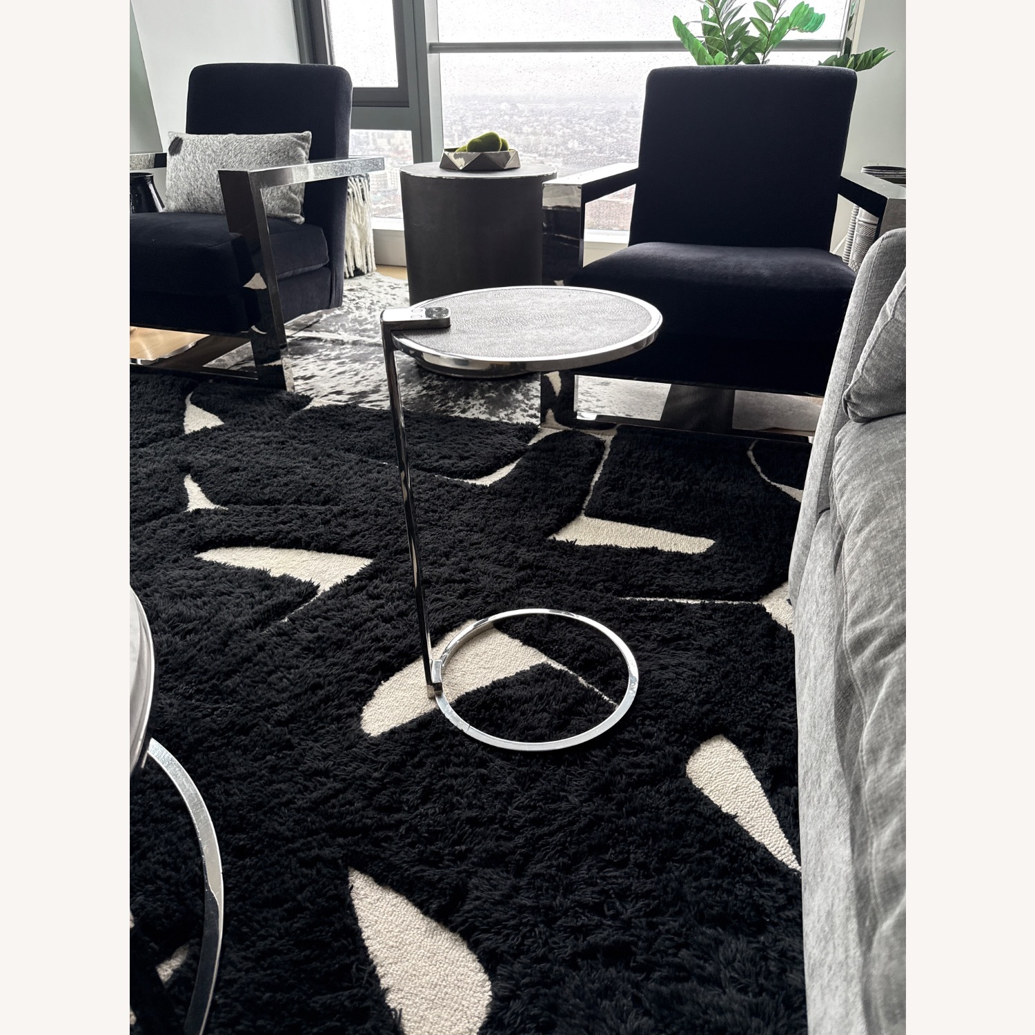 Restoration Hardware Franz Shagreen Round Drink Table - image-2