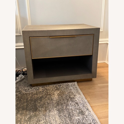 Used Restoration Hardware Shagreen Graydon Nightstand for sale on AptDeco