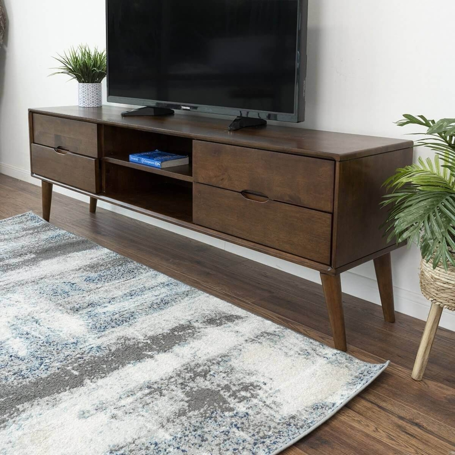 Benjamin Walnut TV Stand - image-3