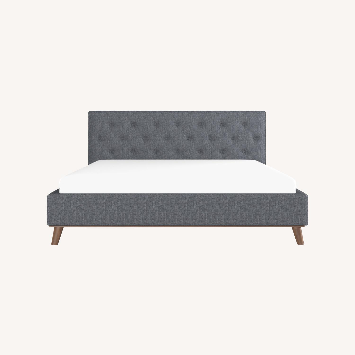 Midinmod Ashton Queen Dark Gray Bed - image-0