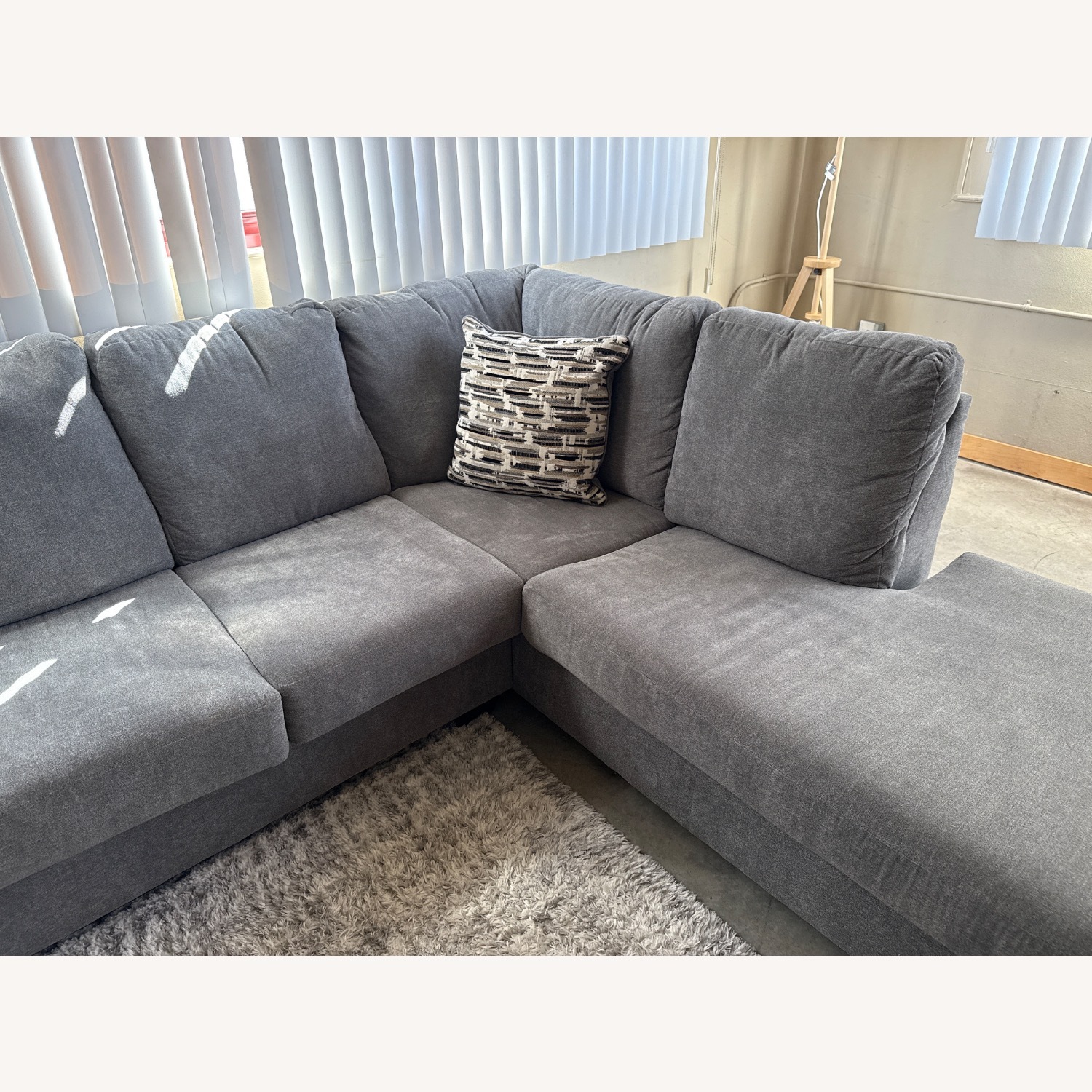 Ashley Furniture 2 Piece Sectional Medium Gray - image-3