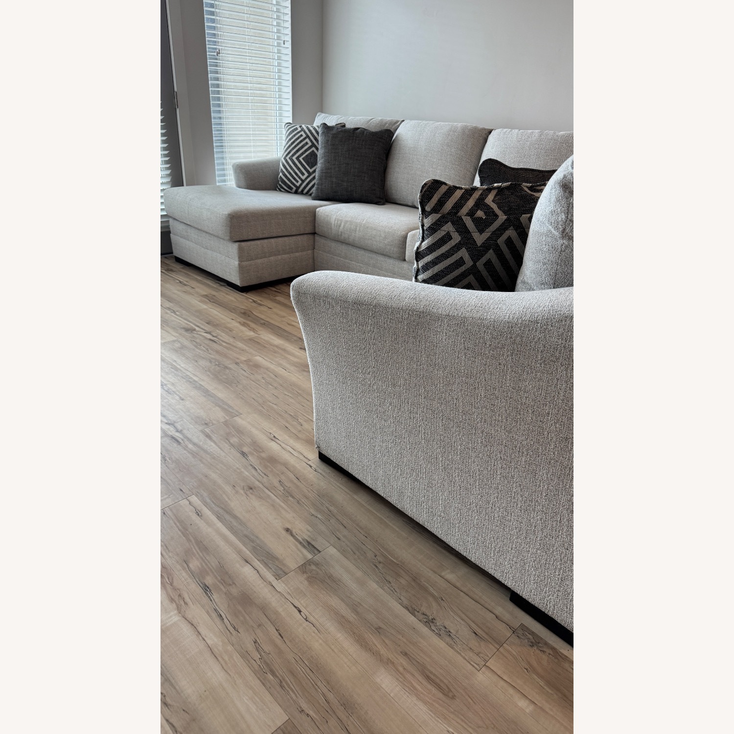 Light Grey U Sectional - image-1