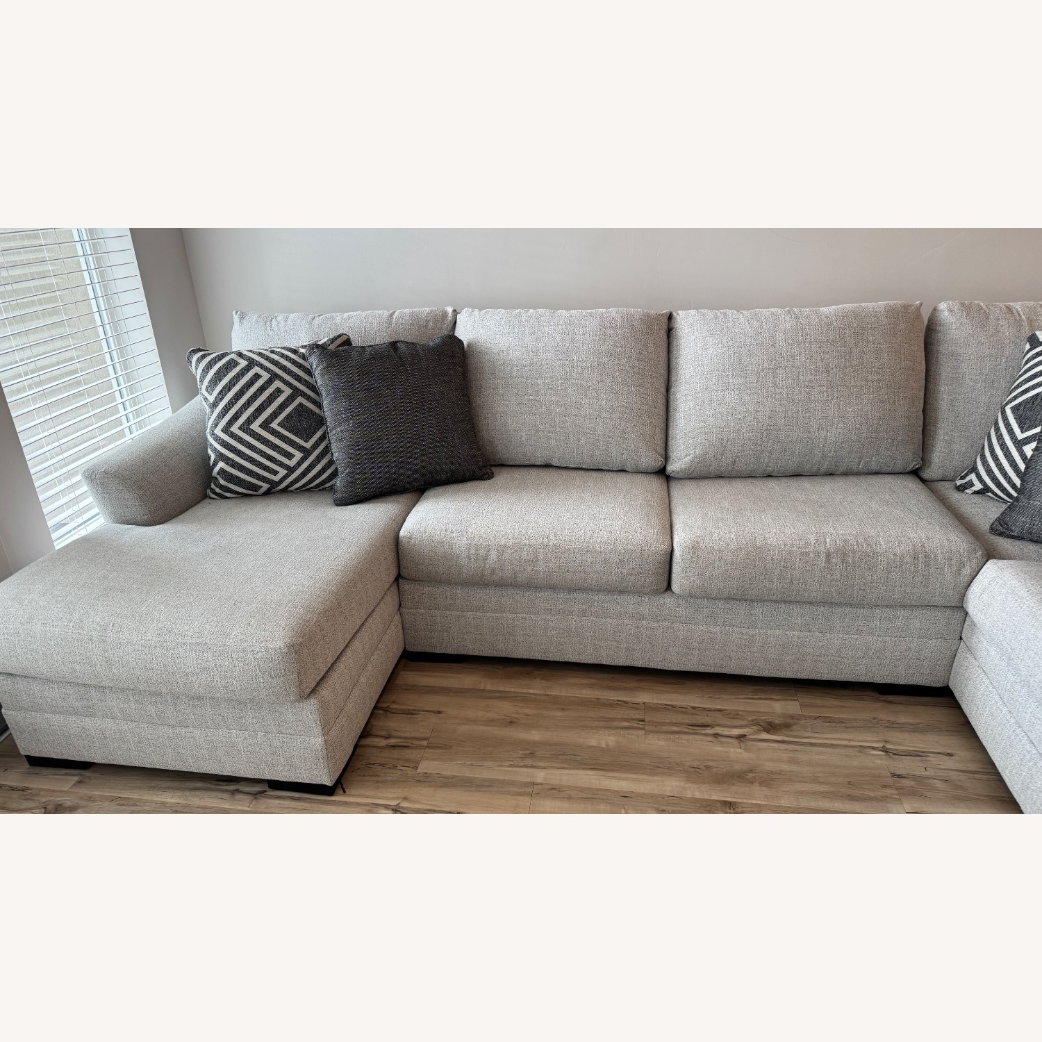 Light Grey U Sectional - image-5