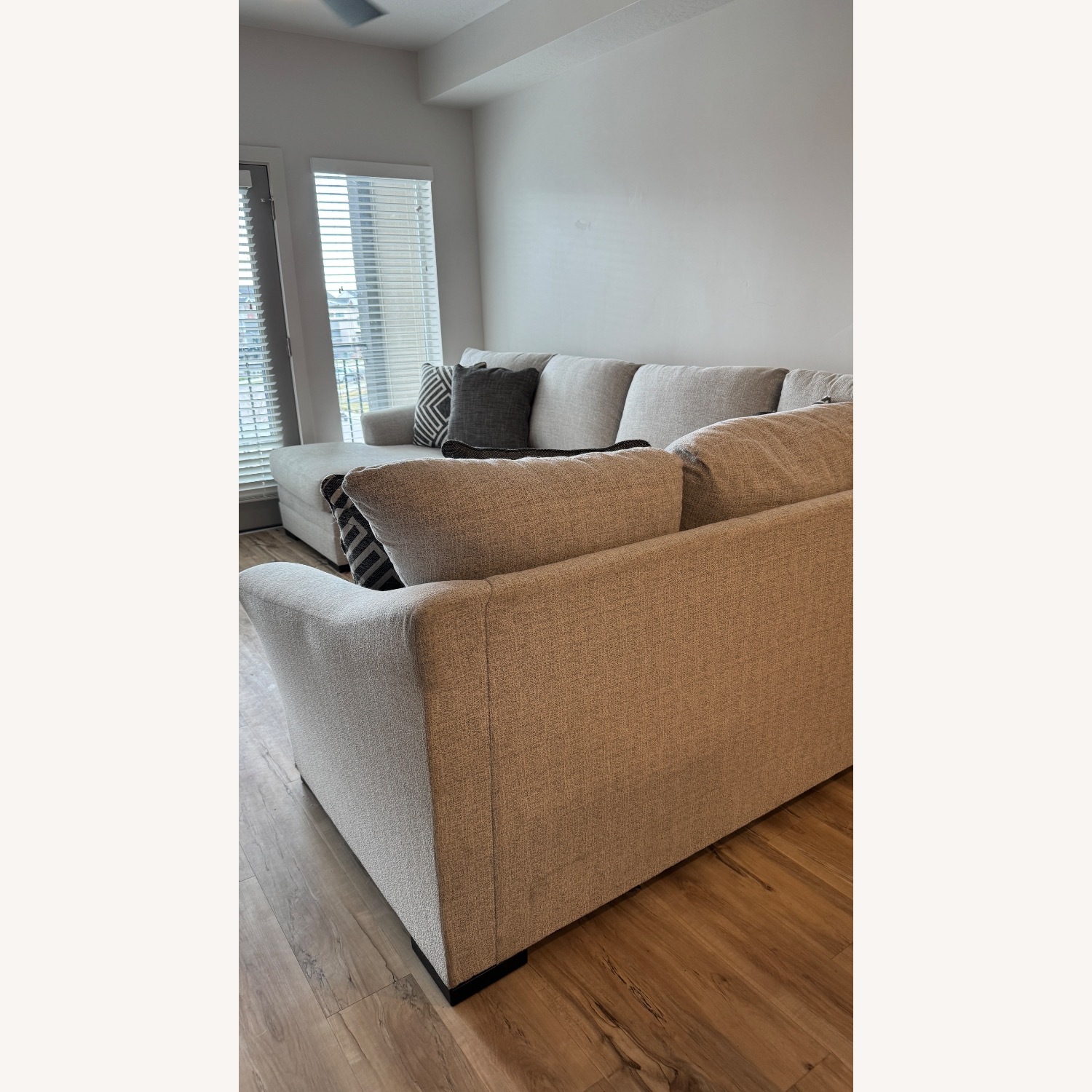 Light Grey U Sectional - image-2