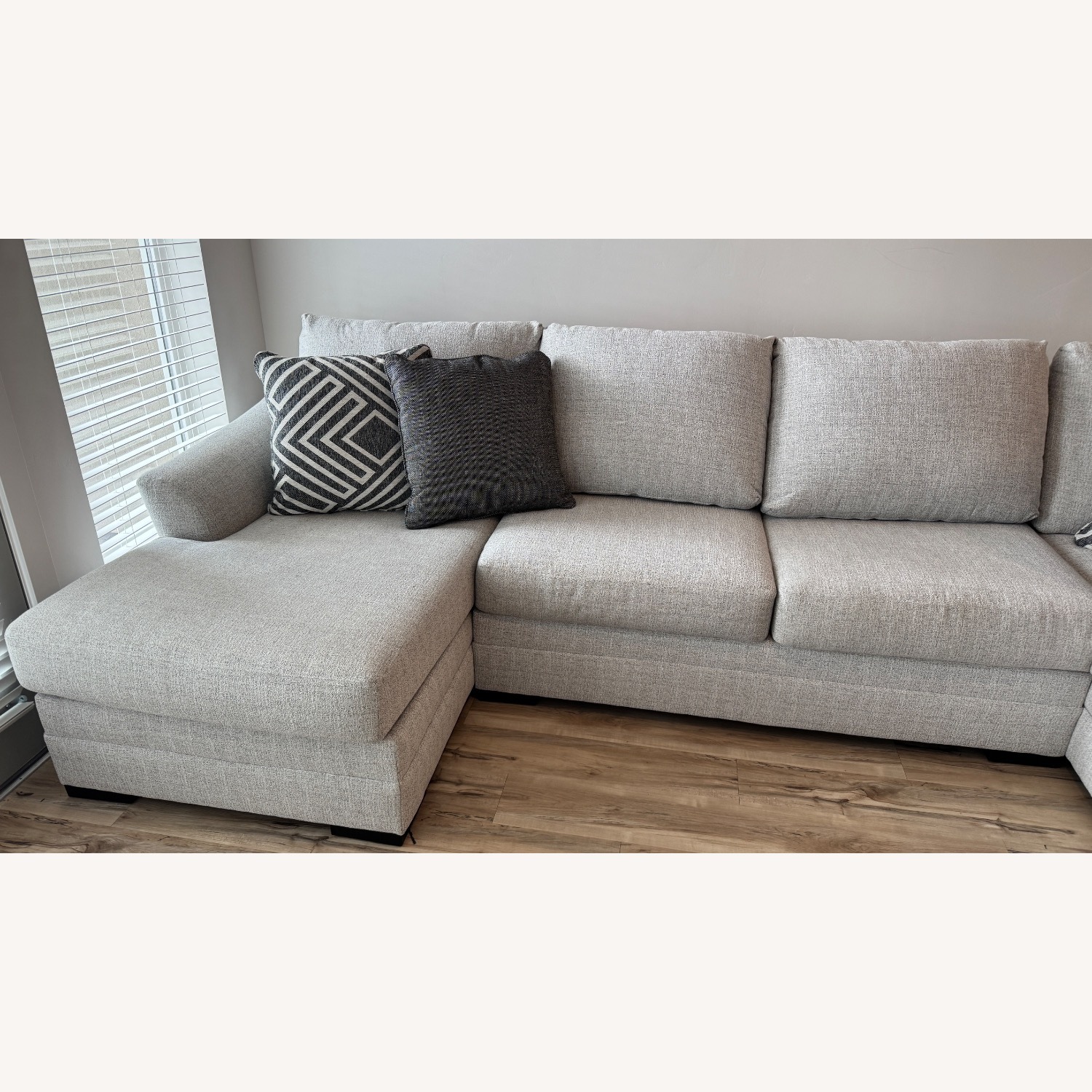 Light Grey U Sectional - image-7