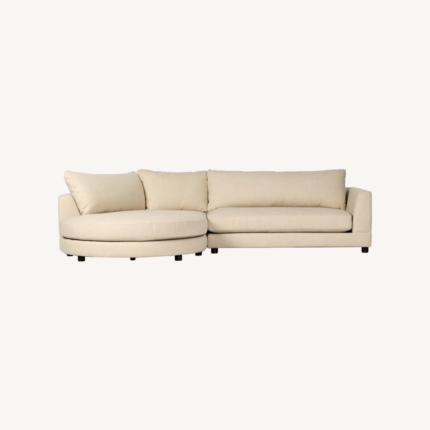 Cuddler Chaise Sectional - image-0
