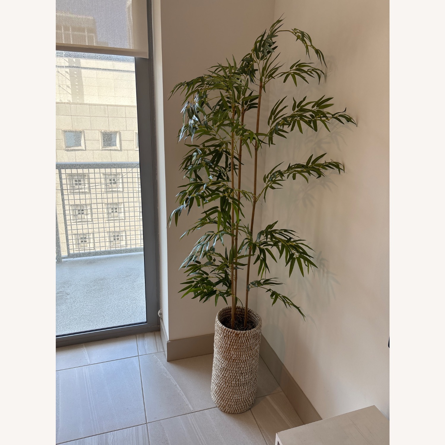 At Home Artificial Bamboo Tree in Urn Basket - image-2