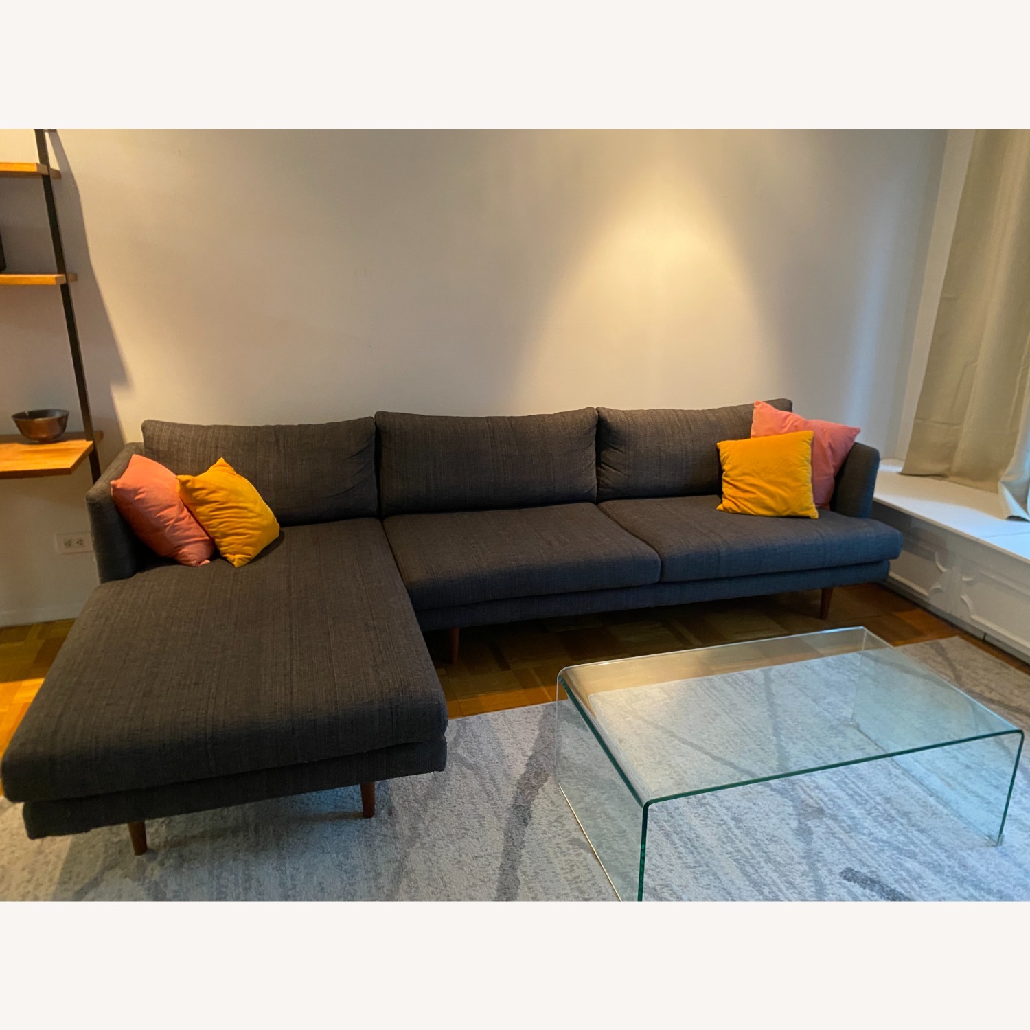 AllModern Miller Dark Gray Sectional - image-1