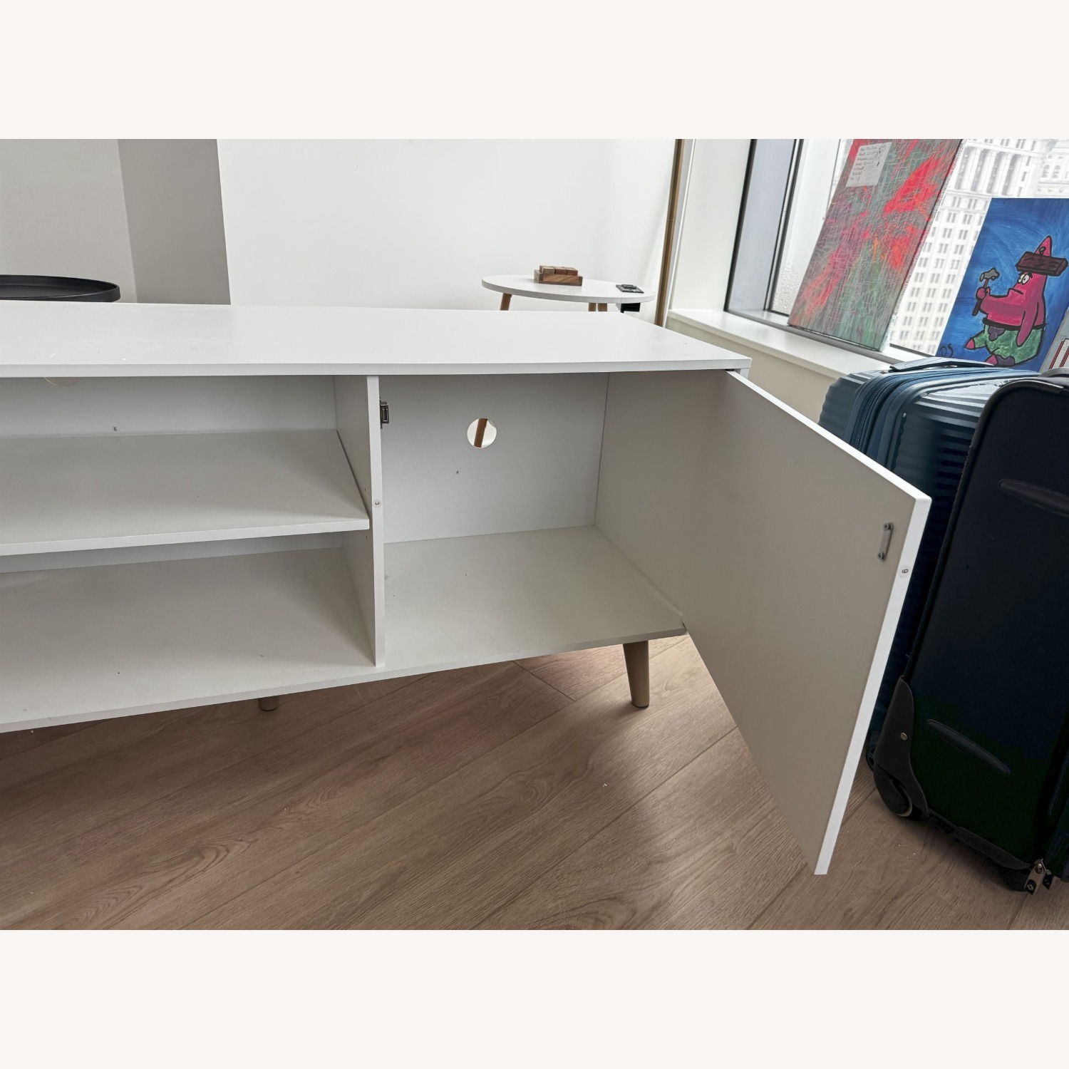 White TV Stand for upto 55in TV - image-1