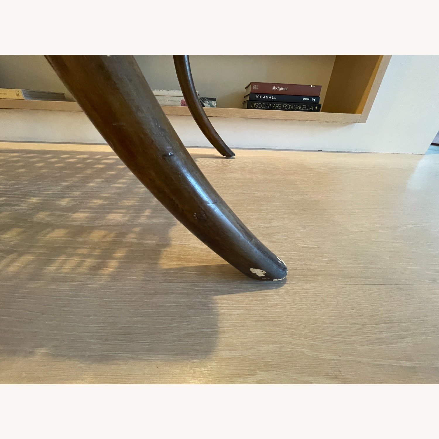 Holly Hunt Saber Leg Ottomans with Seagrass Seat - image-4