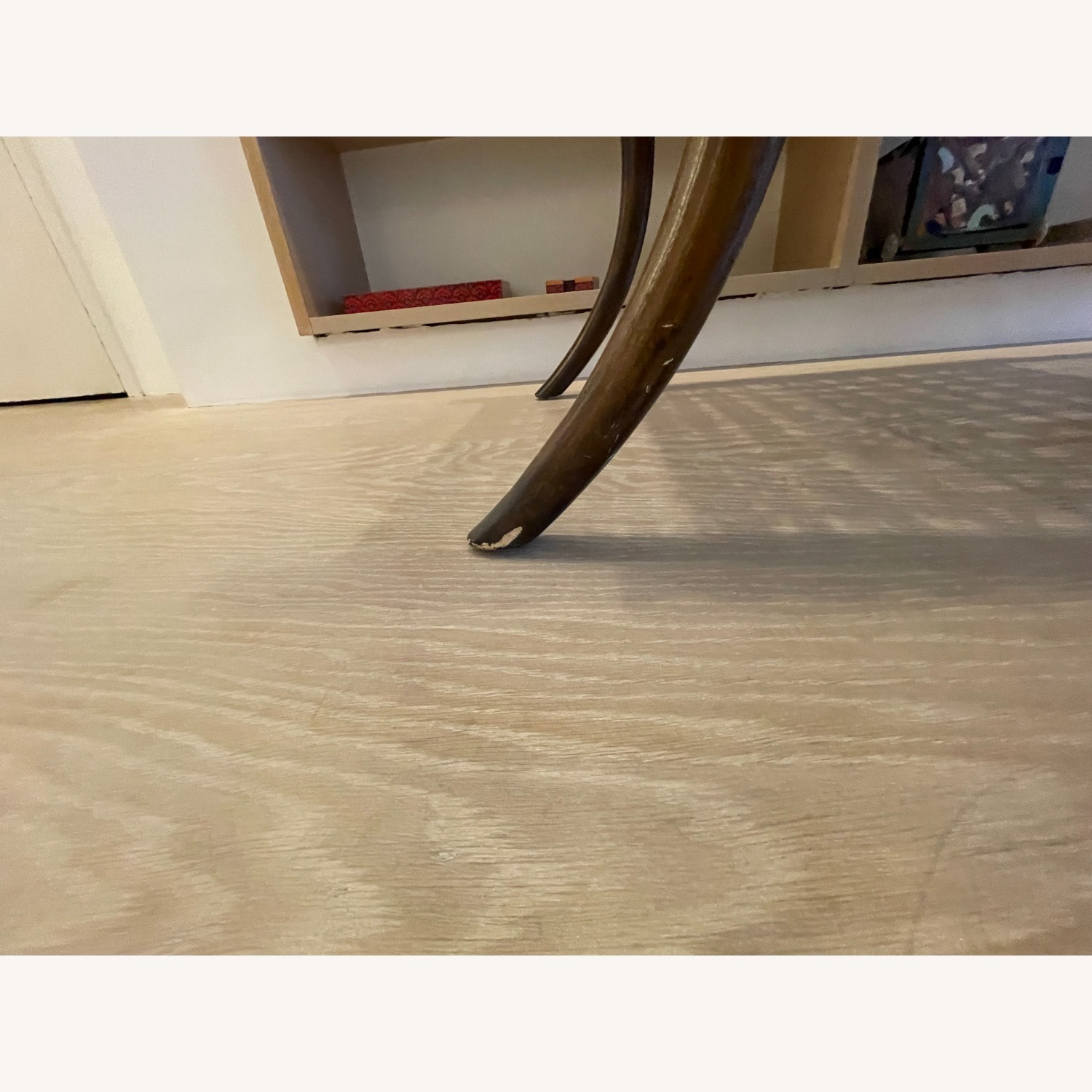 Holly Hunt Saber Leg Ottomans with Seagrass Seat - image-6