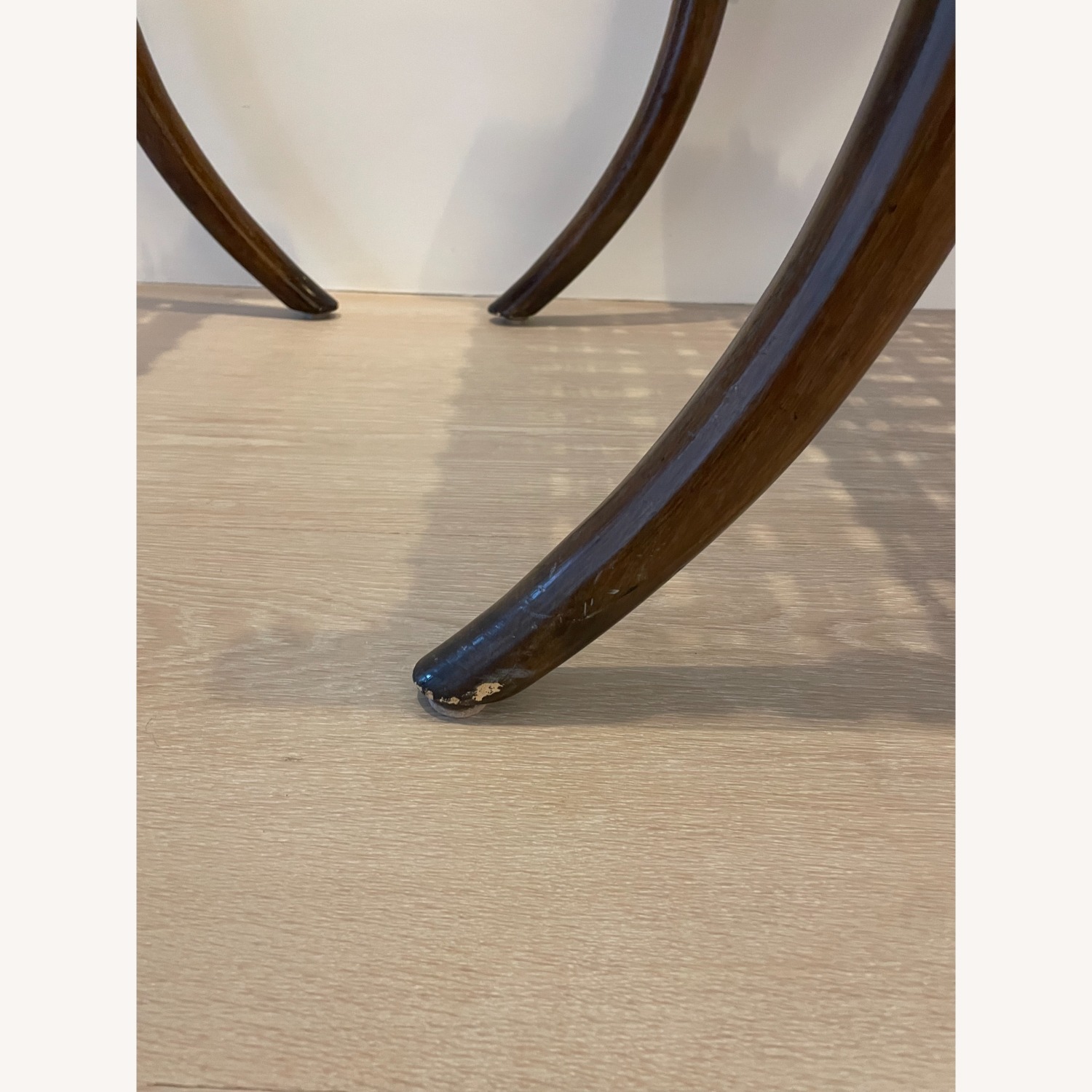 Holly Hunt Saber Leg Ottomans with Seagrass Seat - image-8