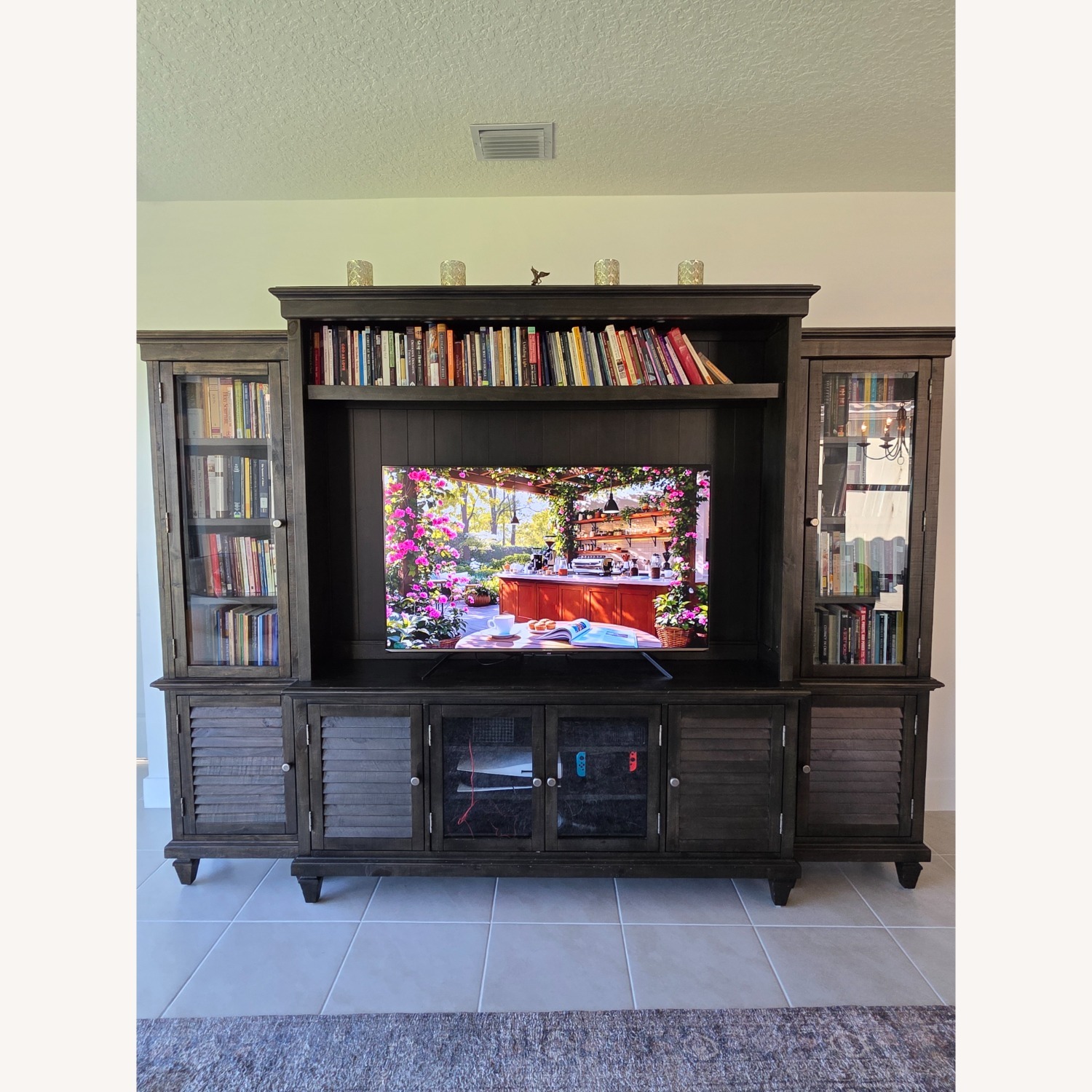 City Sonoma Dark Tone Entertainment Wall - image-1