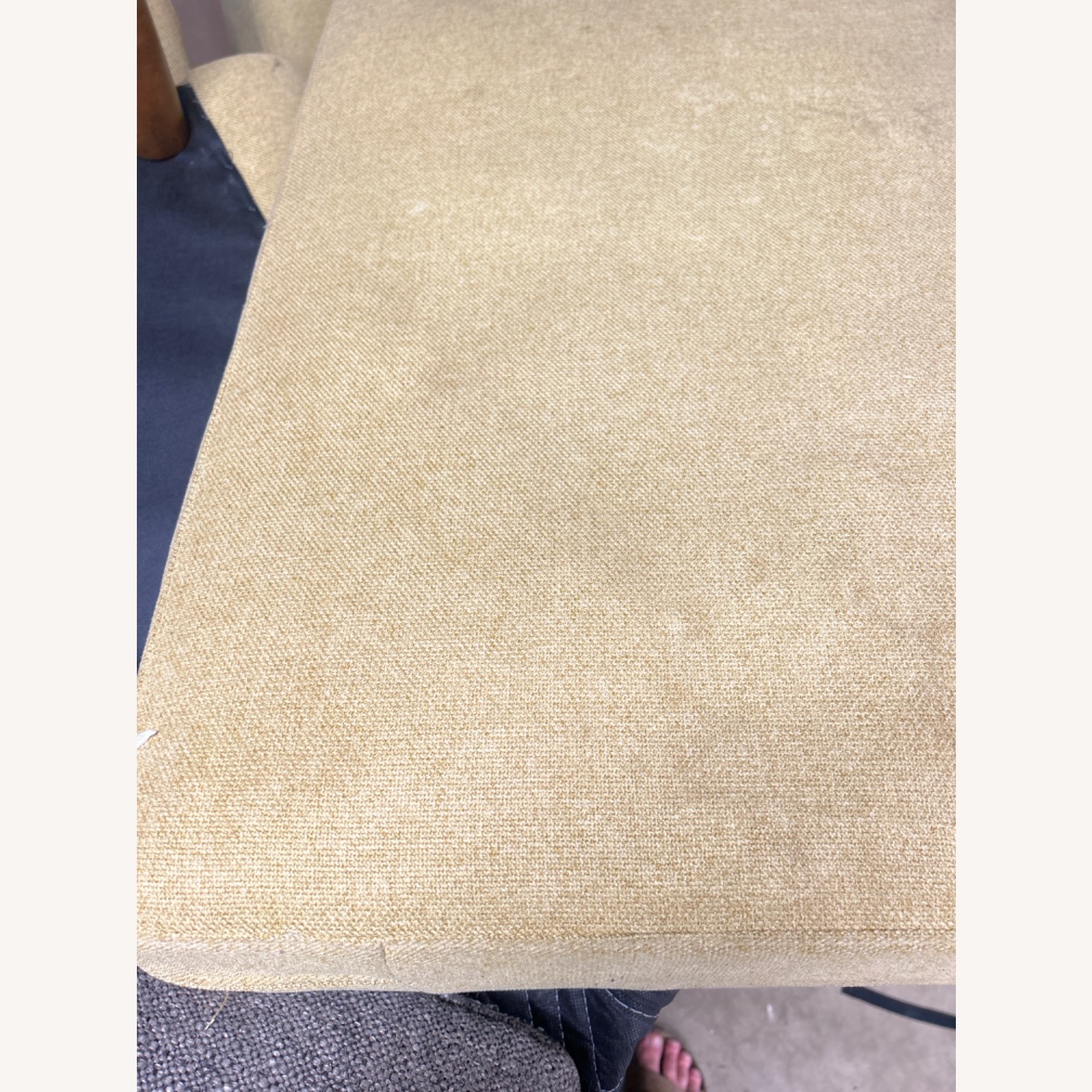 Living Spaces Yellow Mid Century Modern Sectional - image-7