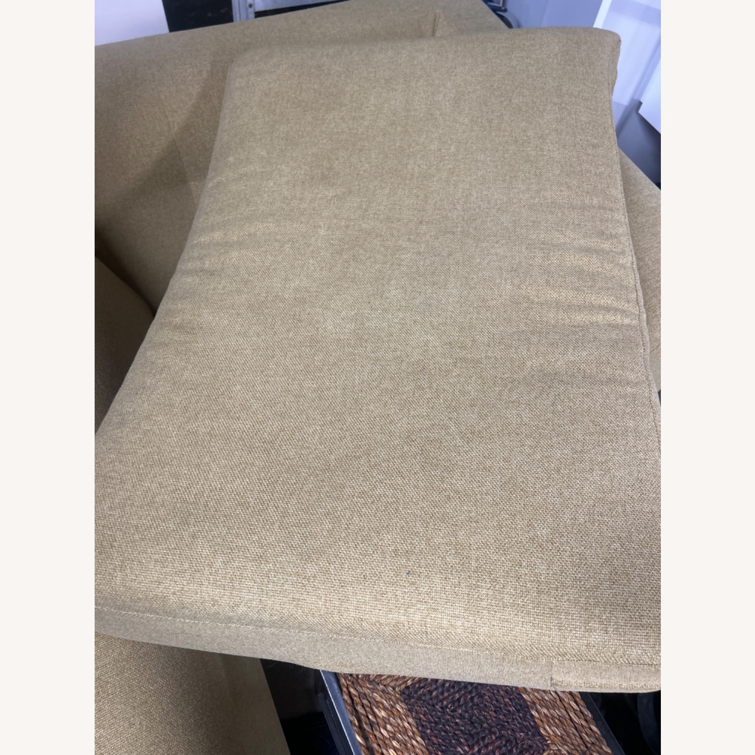 Living Spaces Yellow Mid Century Modern Sectional - image-4