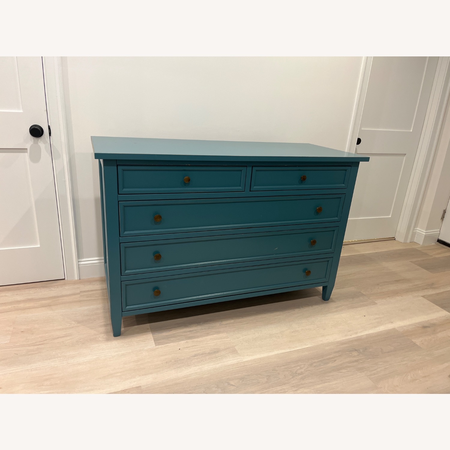 Crate & Barrel Large Chest of Drawers, Blue - image-2