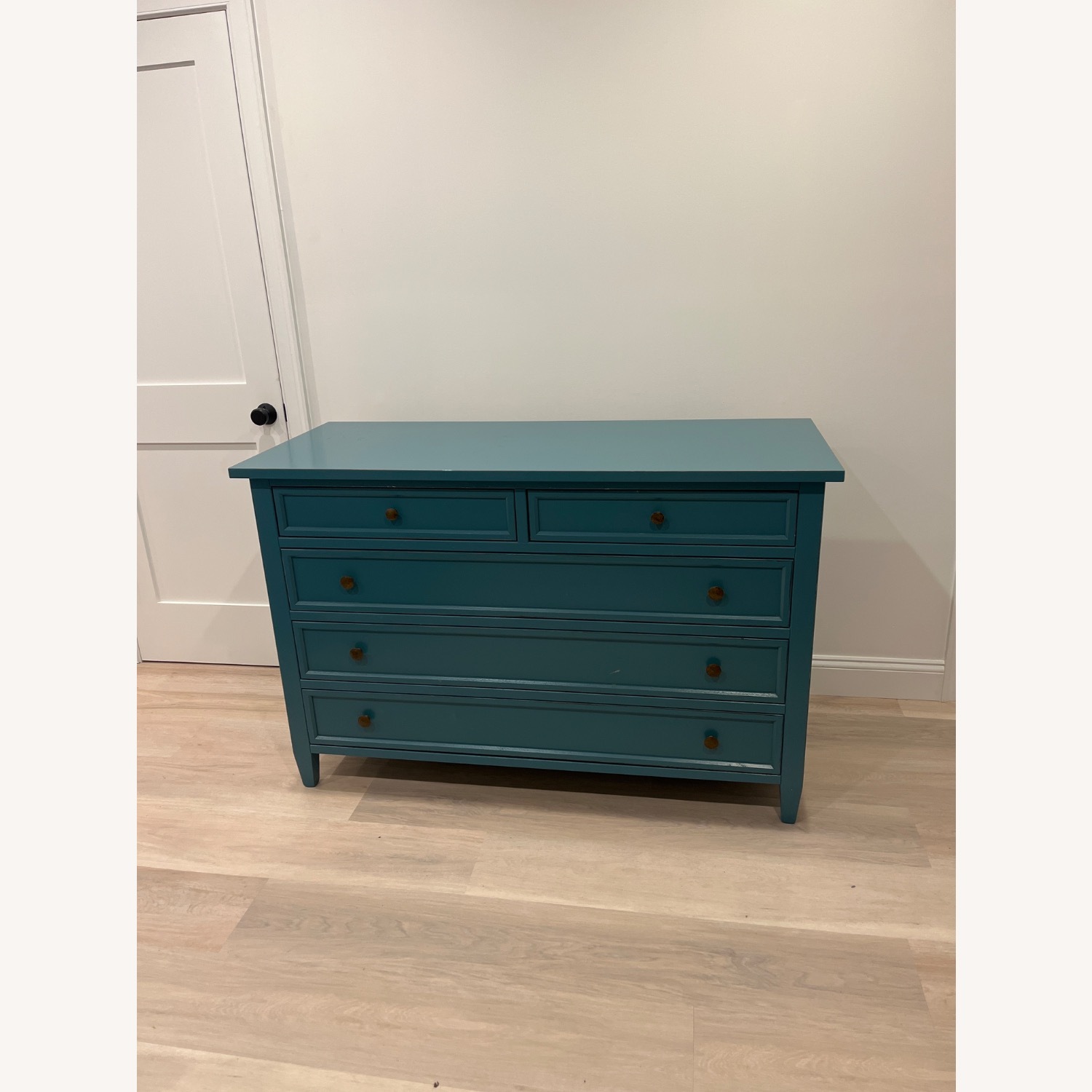 Crate & Barrel Large Chest of Drawers, Blue - image-6