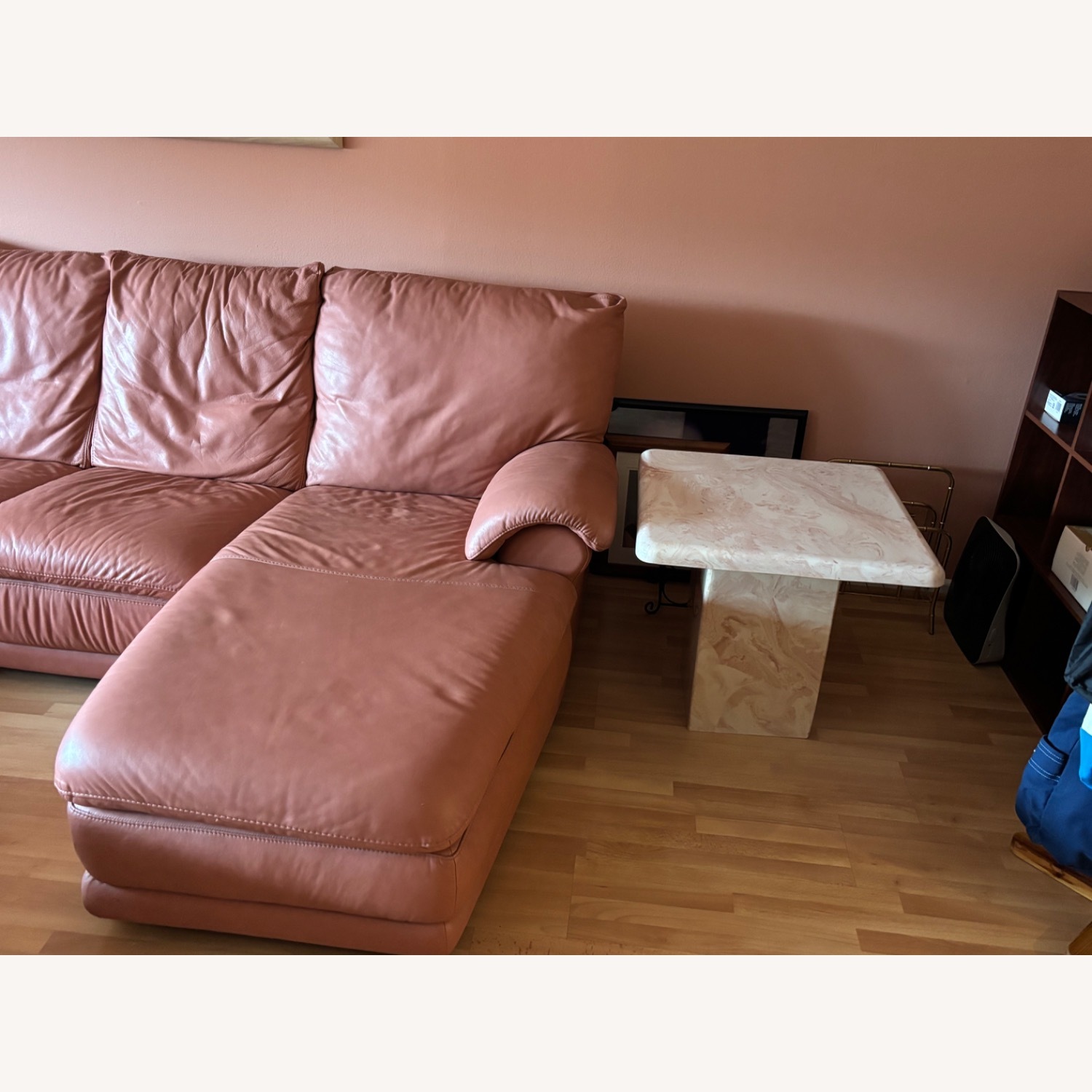 4 Piece Imported Italian Leather Sectional  - image-2